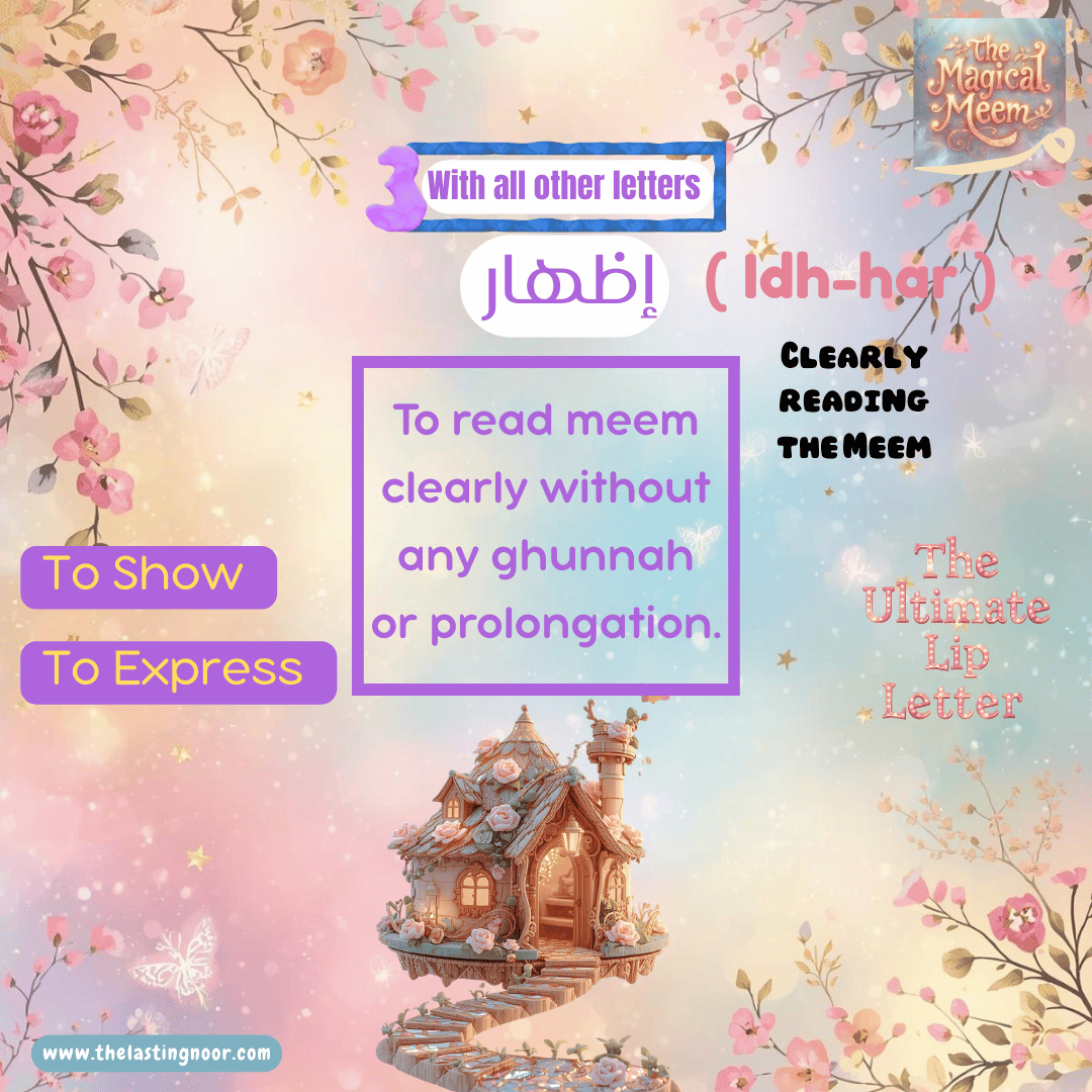 Meem Sakinah Rules - Rule 3 - Idh-har ( idhar_izhar) - definition