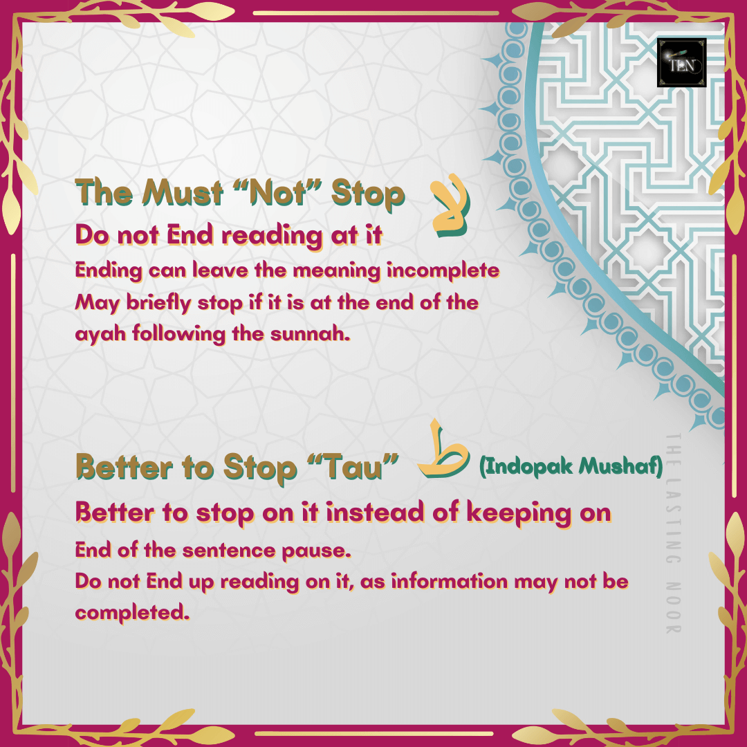 tajweed Symbols part 2 - symbol laa and tau