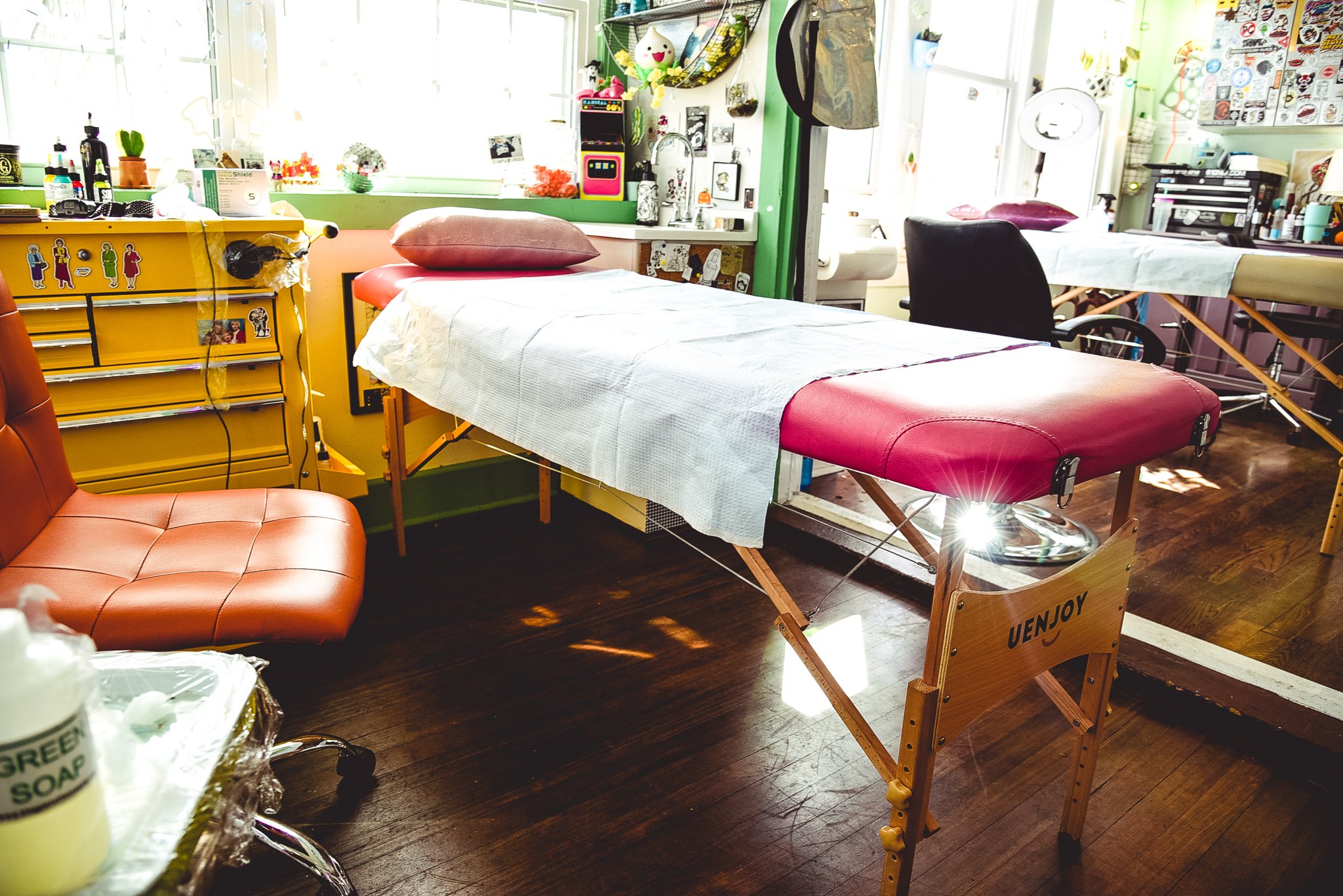 Tattoo table - natural aftercare