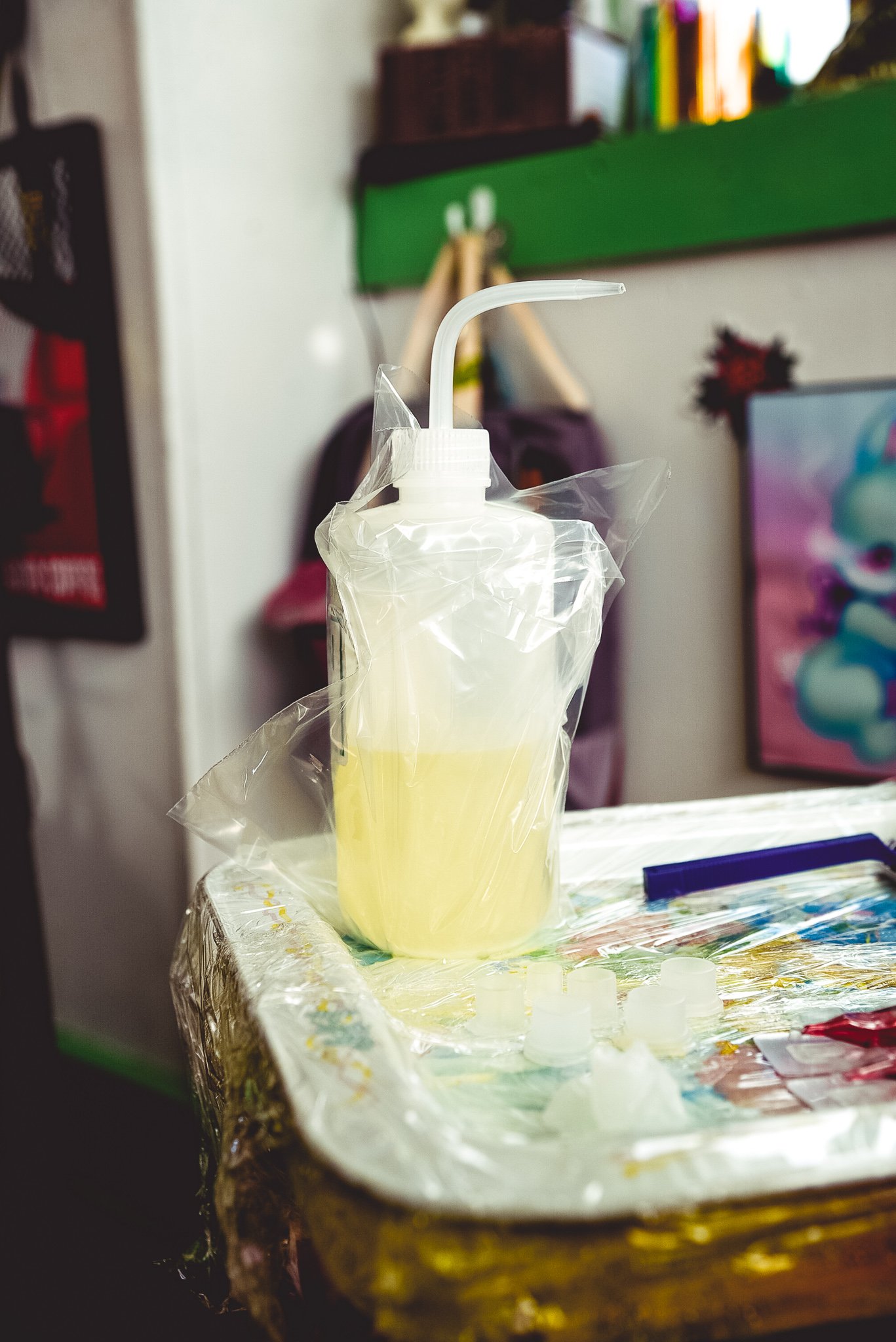 Green soap for tattoo artists