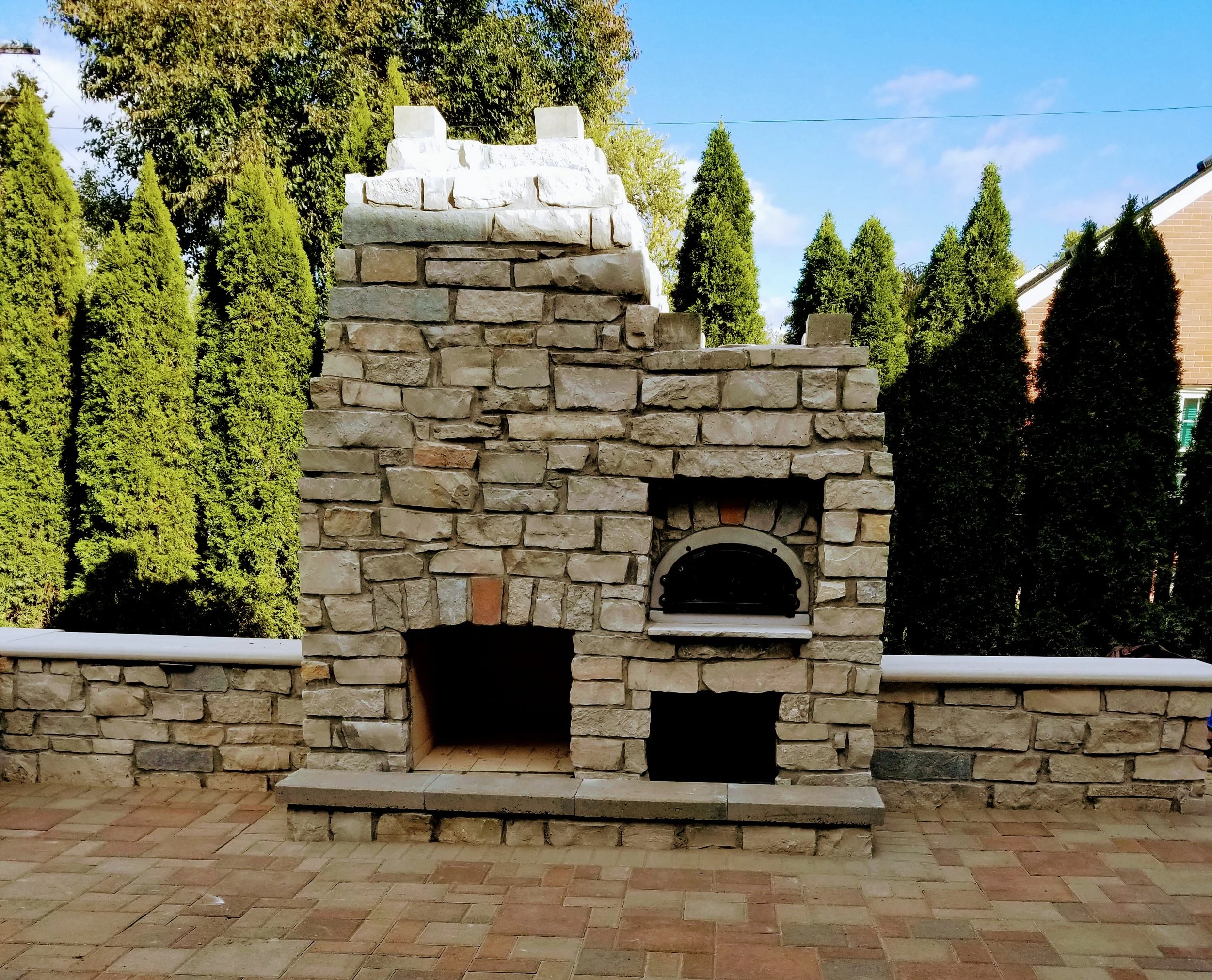 Outdoor Fireplace and Pizza Oven — JLR Brick Pavers & Landscaping
