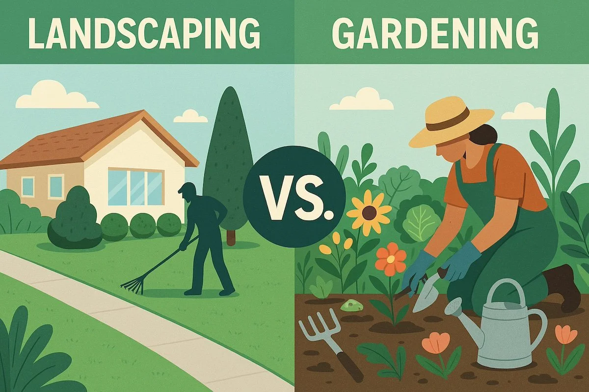 landscaping vs gardening