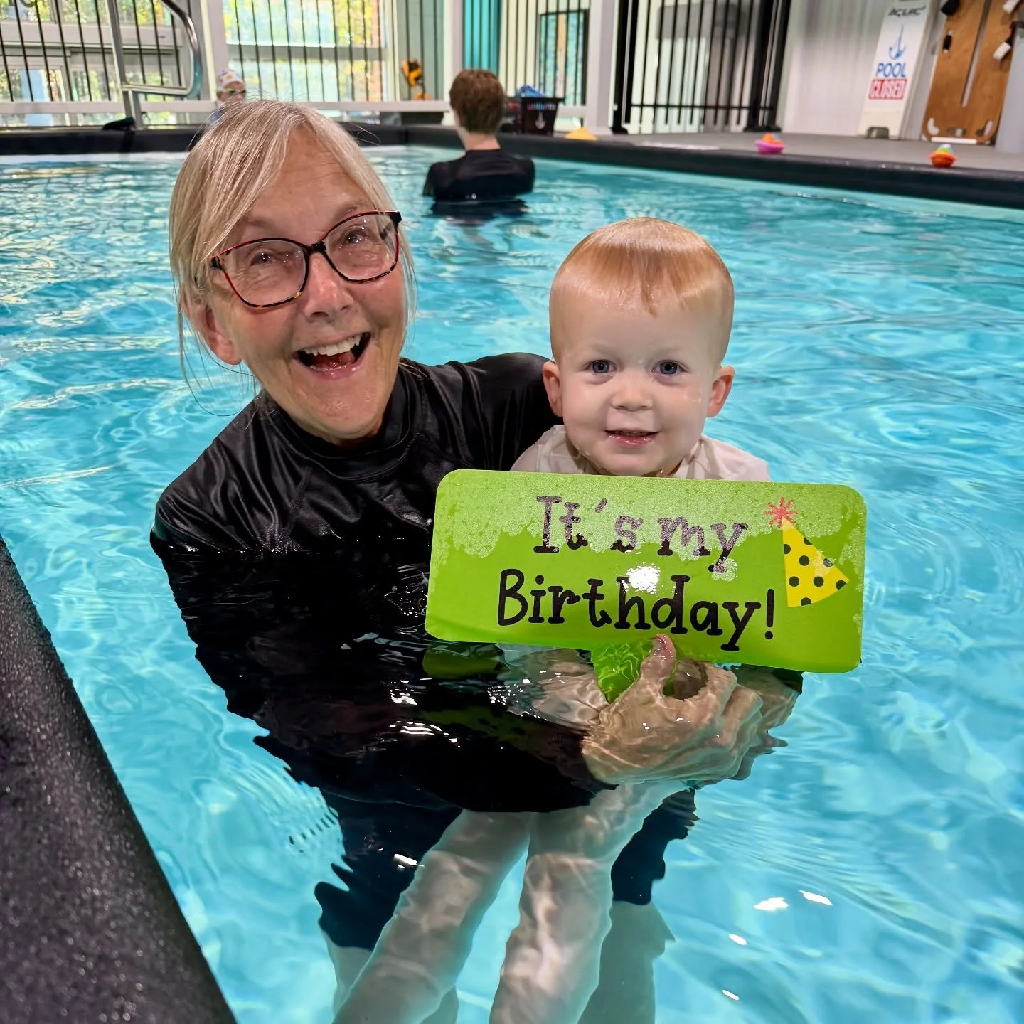 🎉💦 We were honored to celebrate this cutie pie&rsquo;s 3rd birthday&mdash;right in the middle of his swim lesson! 🩵 Nothing beats splashing, smiling, and learning on your special day.

➡️ Swipe for the cutest underwater smile!

Happy Birthday, bud