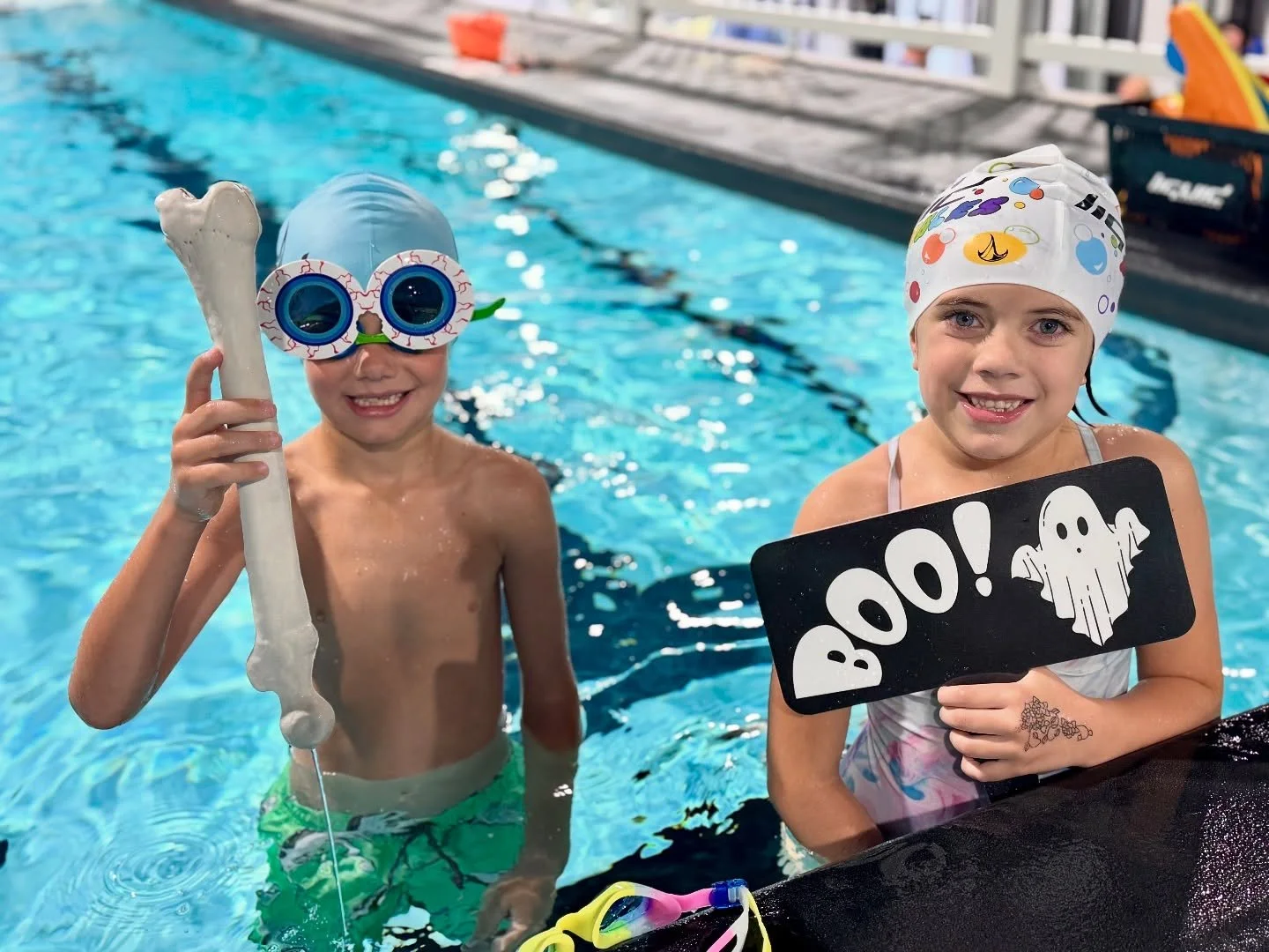 🎃💦 Spooky Swim Week is BACK at Liquid Lifestyles! 👻🧙‍♀️🕸️
We’re diving into a week full of tricks, treats, and spooky splashes! 💀🩵 Join the fun at THE ONLY swim school where you can celebrate Halloween underwater! Our glass windows