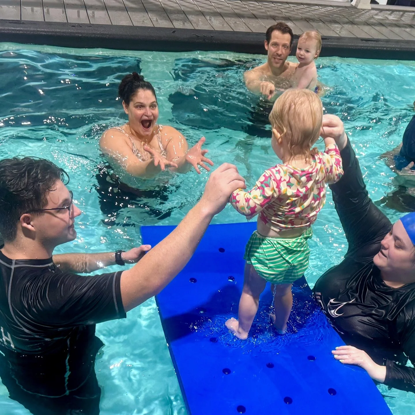 🏴&zwj;☠️💦 Walking the plank is a lot more fun when a trusted first mate is waiting in the warm water below!

In Baby Bubbles, our little pirates practice bravery, balance, and big leaps of confidence&mdash;jumping straight into the arms of a loved 