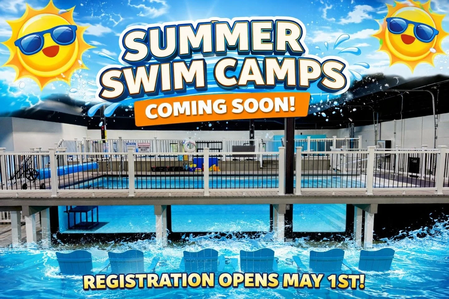 ☀️💦 Summer Camps are right around the corner 💦☀️

A fun, highly effective, way to keep your swimmer progressing all summer long &mdash; with the best coaches and the coolest facility around!

✔️ 1-week camps (Mon&ndash;Fri)
✔️ 30-minute daily lesso