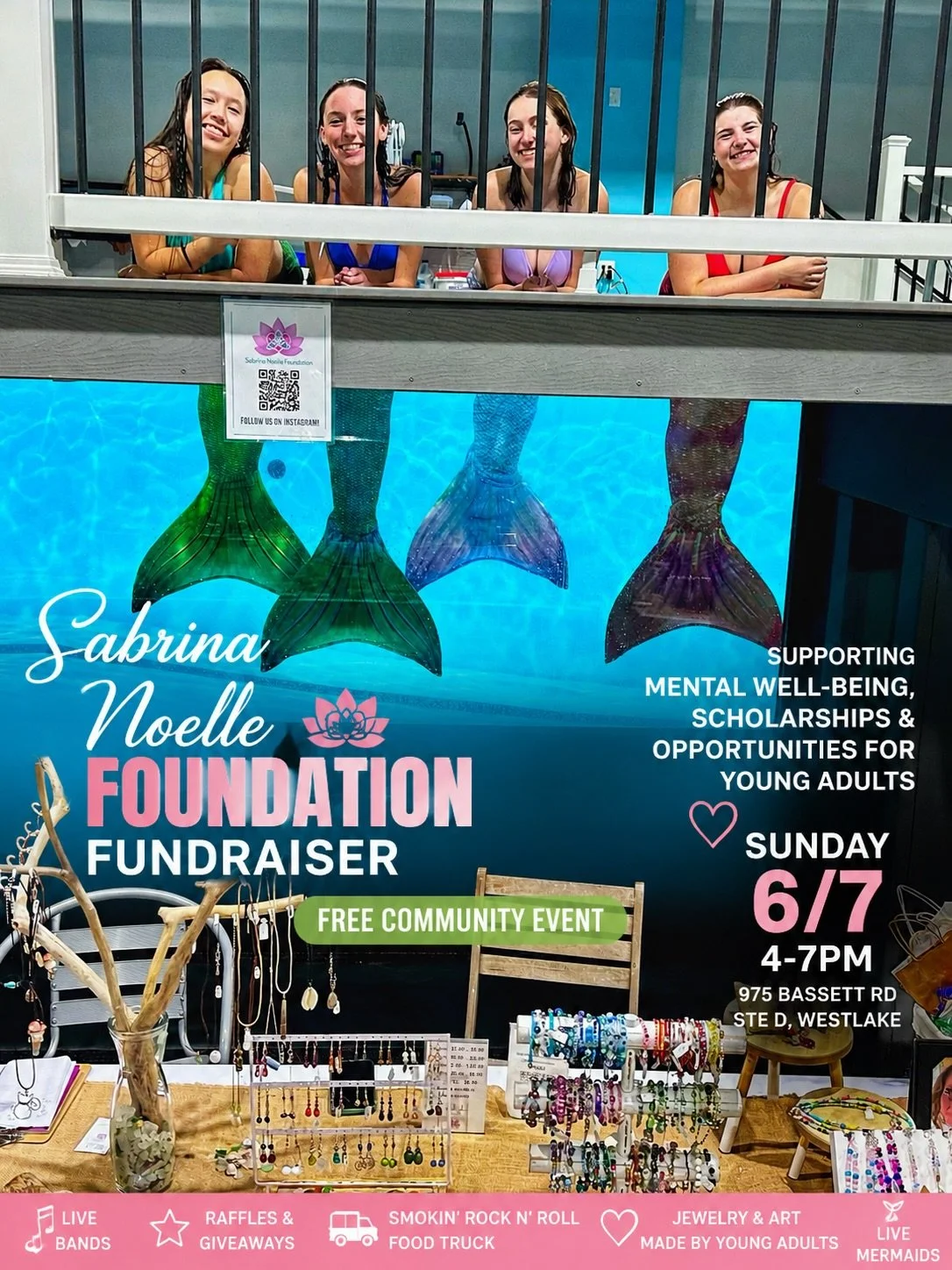 Join Us This Sunday for a Meaningful Community Event! ✨🩵

For the third year, Liquid Lifestyles is honored to host the Sabrina Noelle Foundation &mdash; an incredible local organization dedicated to supporting mental well-being, scholarships, and op