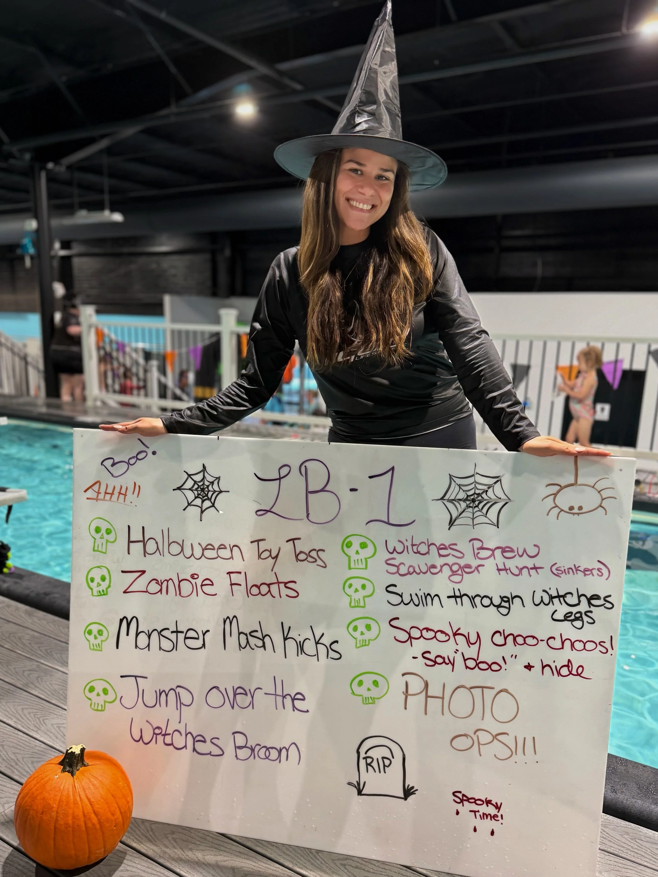 🎃👻 SPOOKY SWIM WEEK HAS BEGUN AT LIQUID LIFESTYLES! 💦🕸️

The pumpkins are out, the silly glasses are on, and our coaches are getting into the Halloween spirit! 🧡🦇

📸 Parents, snap those photos and tag us with #SpookySwim! We&rsquo;ll be sharin