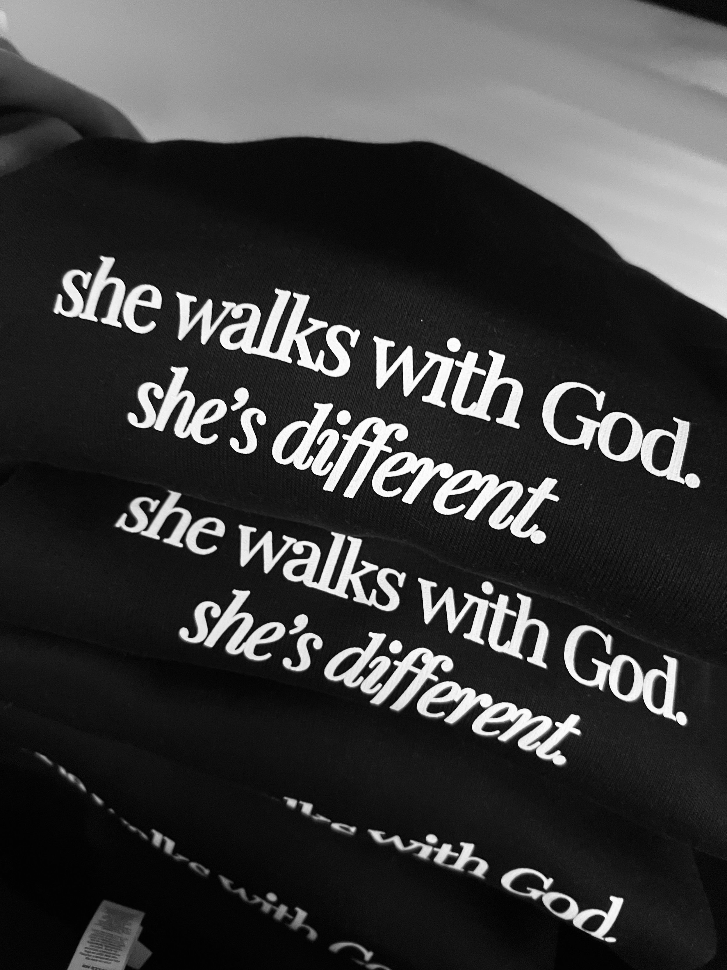 she walks with God she's different.jpg