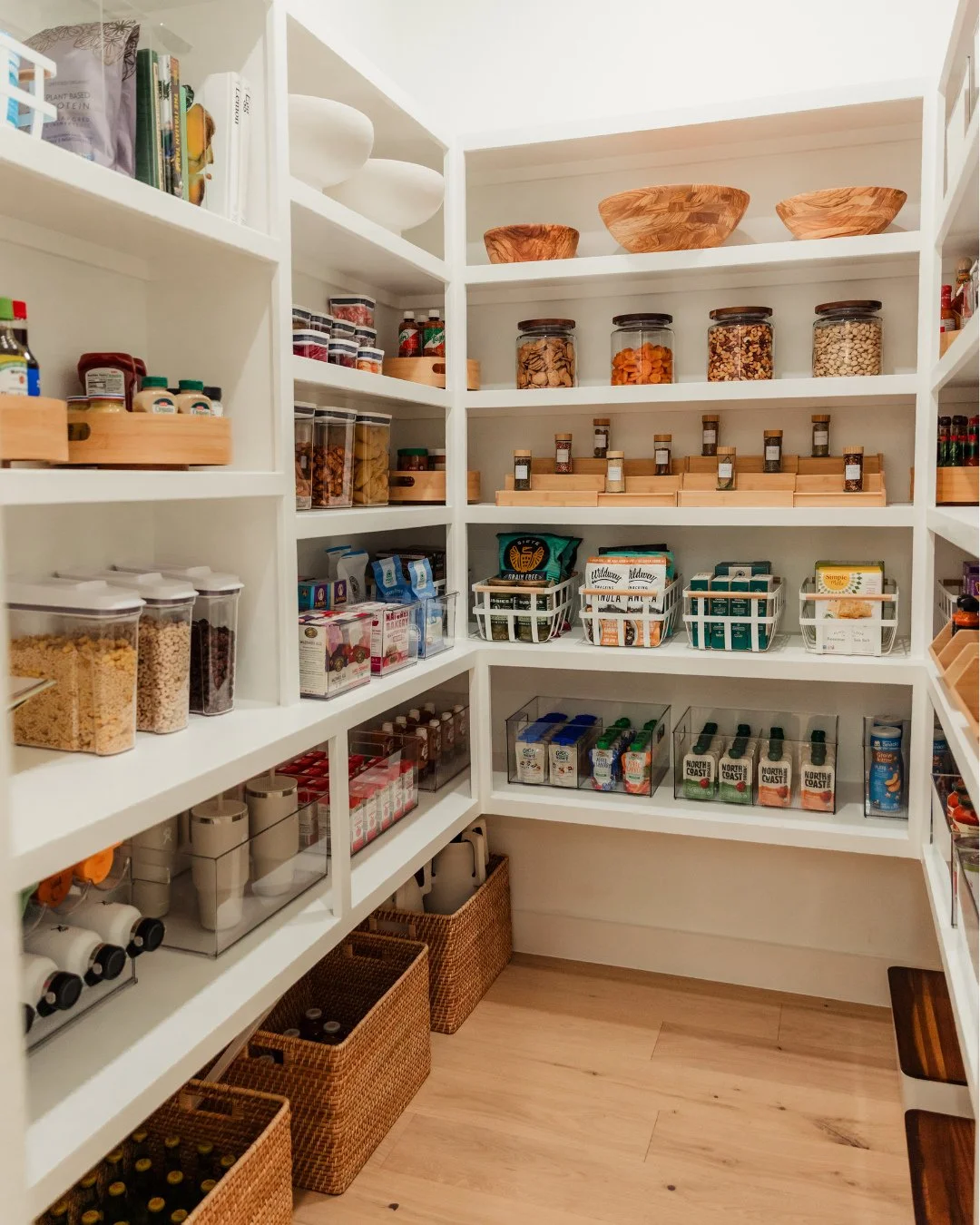 ✨ A Pantry Designed With Purpose ✨⁠
⁠
Every shelf in this custom-organized pantry was curated with intentionality, blending elegance with everyday function.⁠
⁠
From the floor to the top shelf, we created clear and thoughtful zones to support both dai