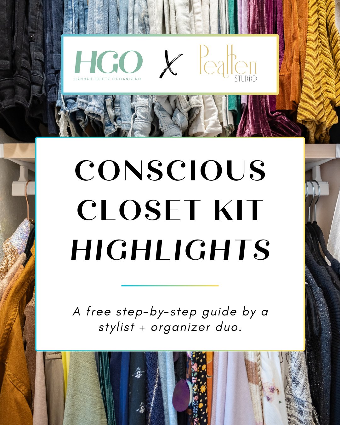 Your closet doesn&rsquo;t need more stuff. It needs a plan.⁠
⁠
@hgorganizing and @peahen.studio just teamed up to launch the Conscious Closet Kit - a free, step-by-step guide to help you reclaim your style, edit with intention, and organize with ease