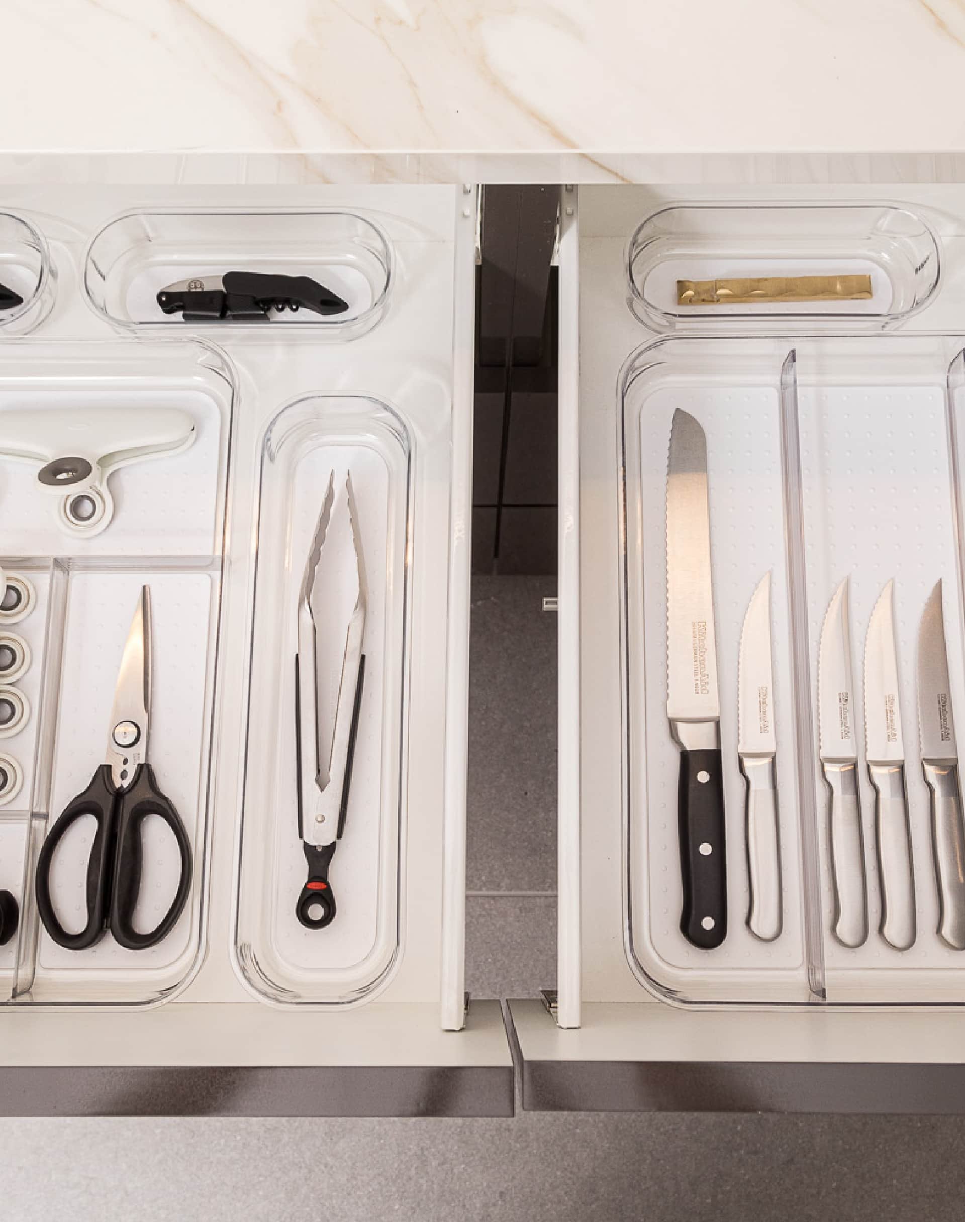 Kitchen insert organizing and custom design by Hannah Goetz