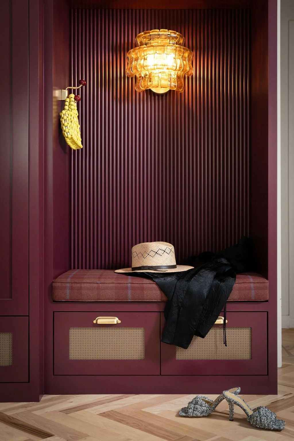 custom-entryway-bench-fluted-panel-amber-glass-sconce.jpg