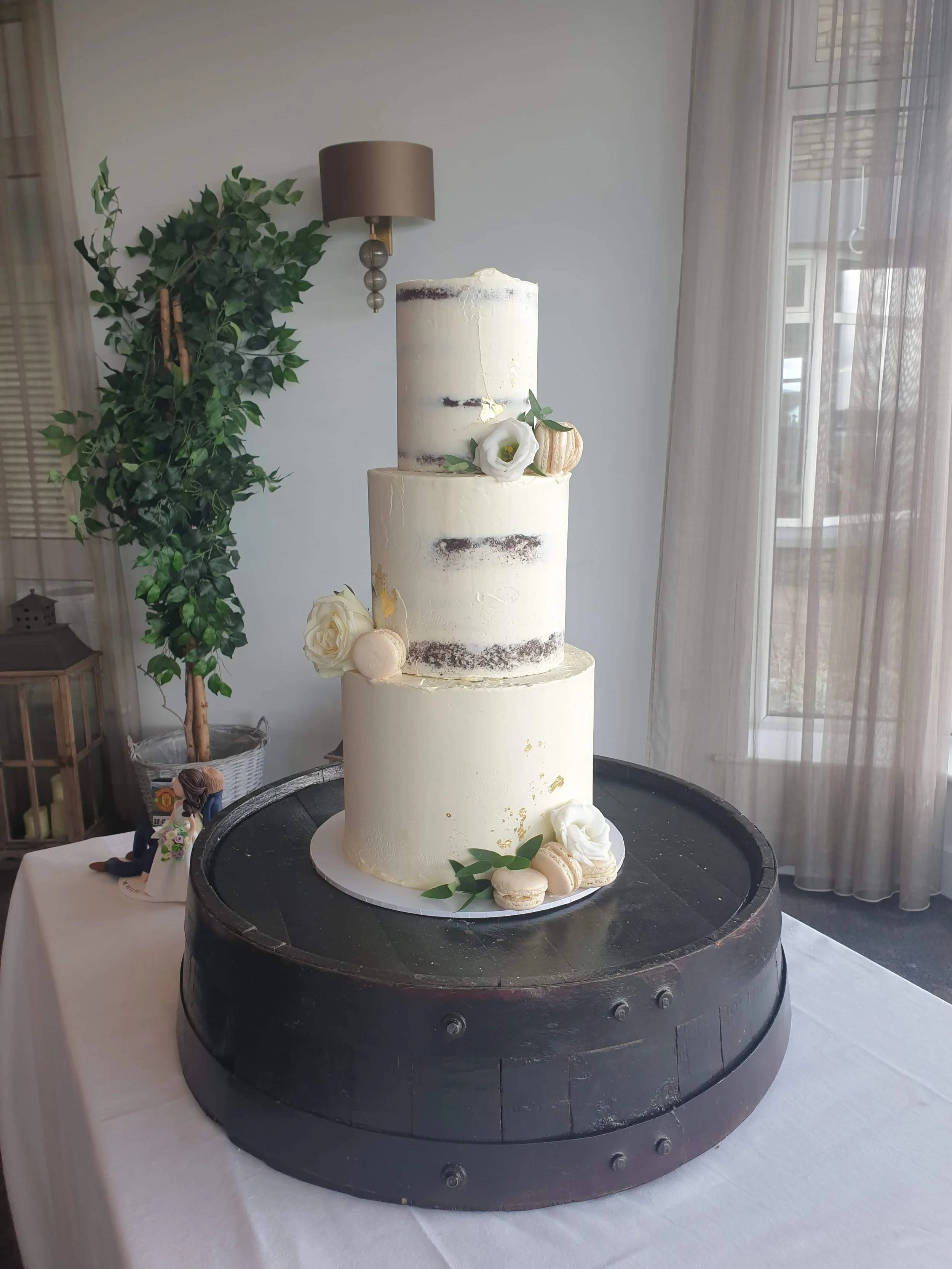 Semi Naked Wedding Cake