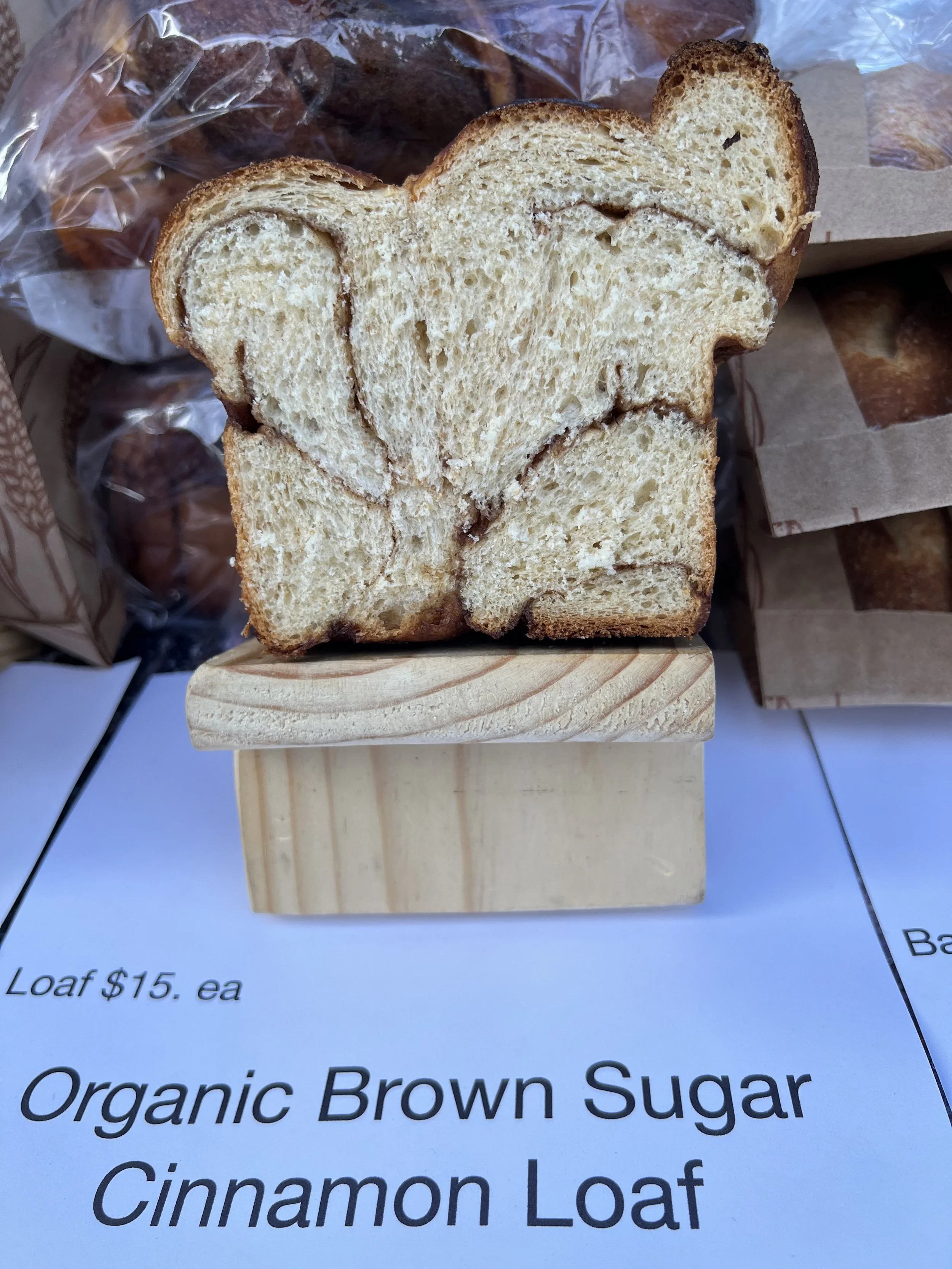 Organic cinnamon brown sugar loaf