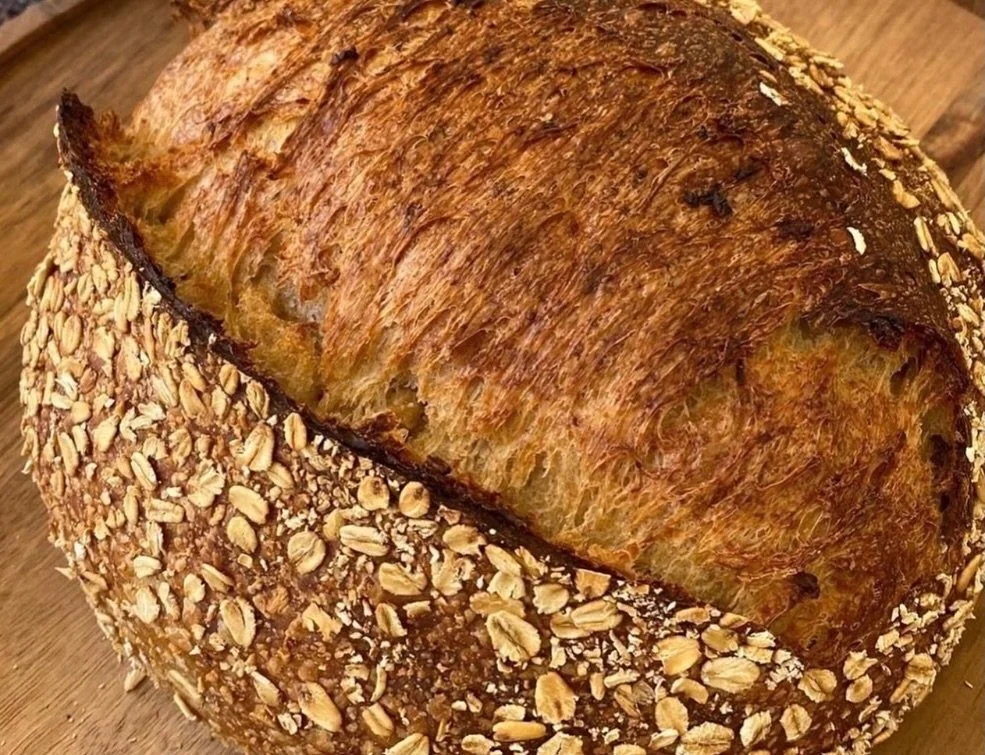 Bread menu Saturday 2/28 

Oat porridge maple sourdough 

Cinnamon raisin rye sourdough 

Cranberry pecan sourdough 

Salted lemon rosemary sourdough 

Cinnamon brown sugar loaf 

Traditional sourdough 

French baguette 

Roasted garlic green onion f