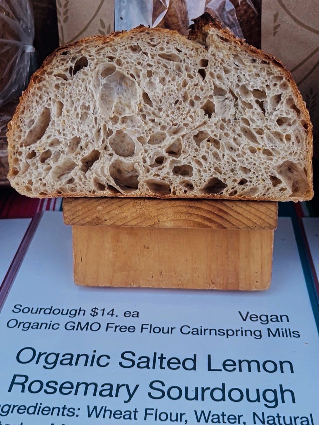 2/21 Saturday the weather looks good. 
I&rsquo;m planning to bake bread. 
I&rsquo;ll have:
Salted lemon rosemary, quinoa olive 
oat porridge molasses, &amp; honey sesame sunflower sourdough&rsquo;s As well the other breads I usually bake. Jump online