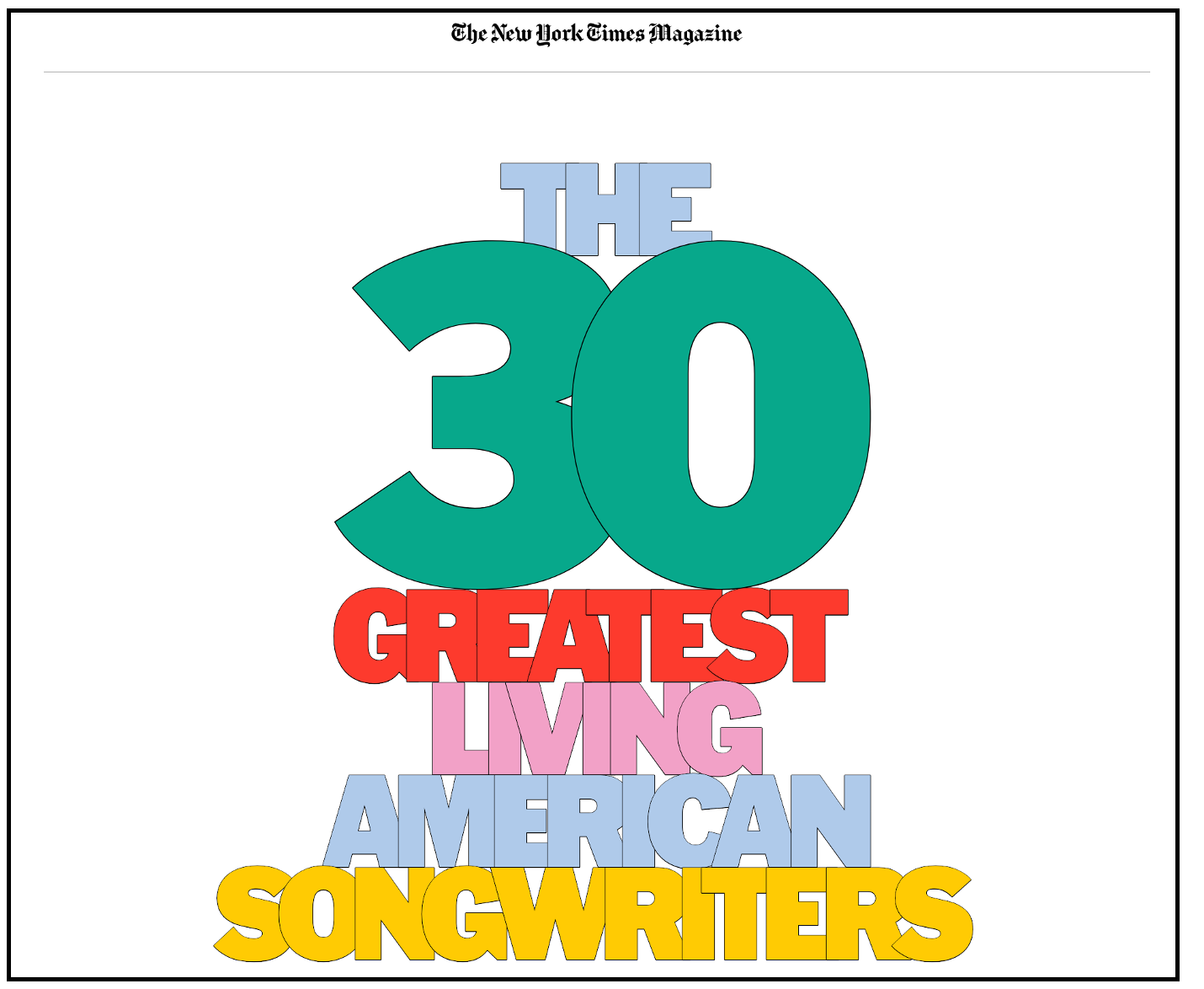 The greatest songwriters?
