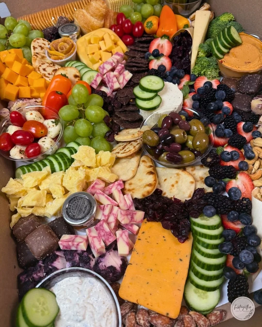 A spread made for everyone&mdash;no meat, no problem! Order a vegetarian board today at huntandgathergrazing.com

#HuntAndGatherGrazing #Charcuterie #SmallBusiness #DowntownLaCrosse