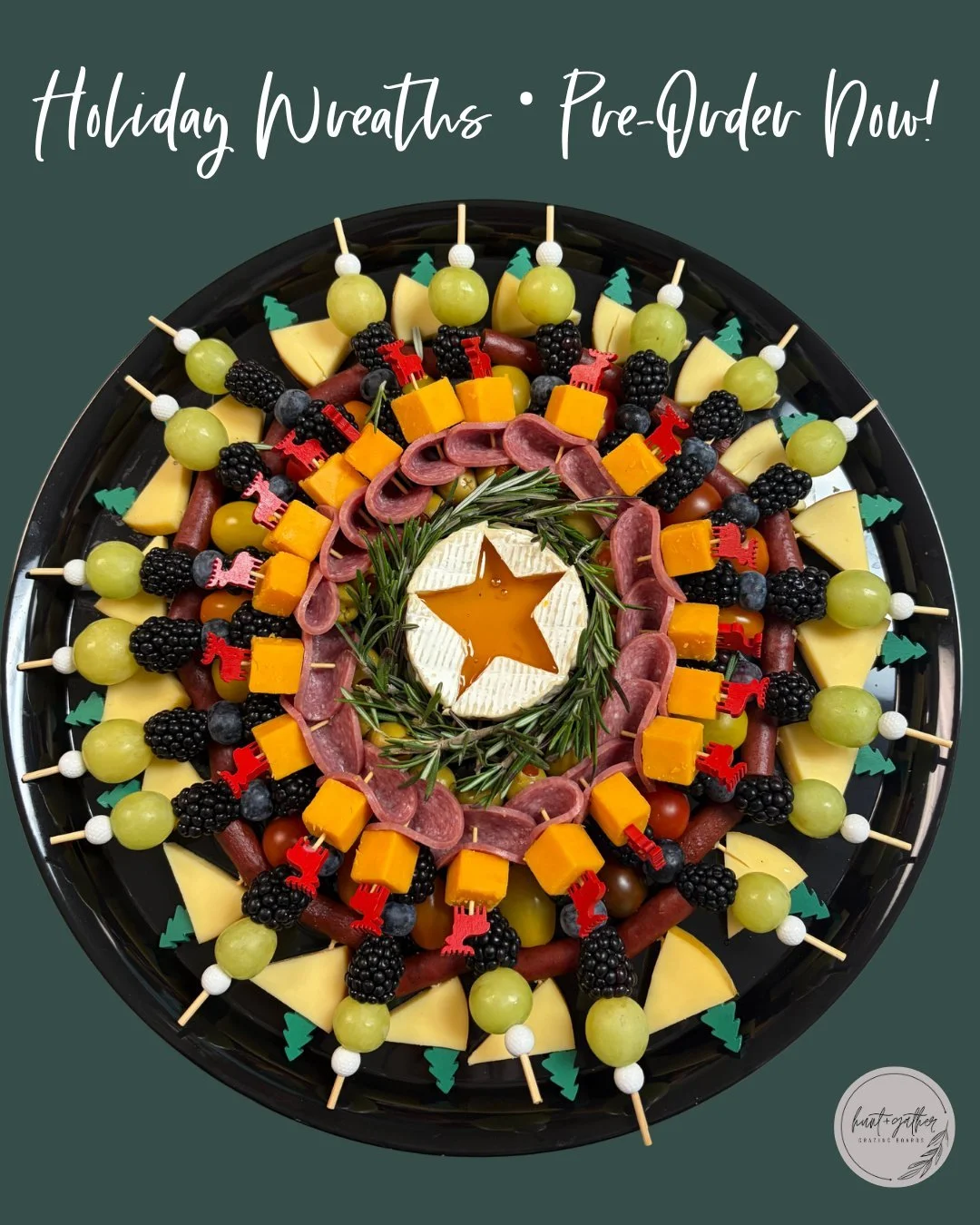 ❄️ Christmas/Winter Board Orders! ❄️ You asked - we answered. Get our skewer wreaths this year for your celebration for early grab and go apps! Celebrate this holiday season by ordering one of our Winter Boards - limited boards are available. Orders 