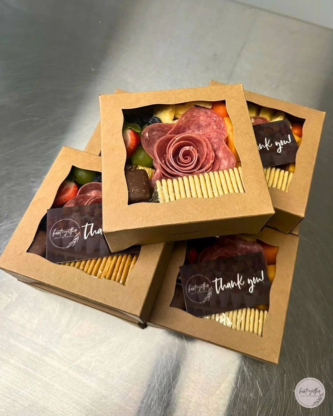 Small boxes, big flavor! These Treat for One boxes are the perfect size for individual snacking 😋

#HuntAndGatherGrazing #Charcuterie #SmallBusiness #DowntownLaCrosse