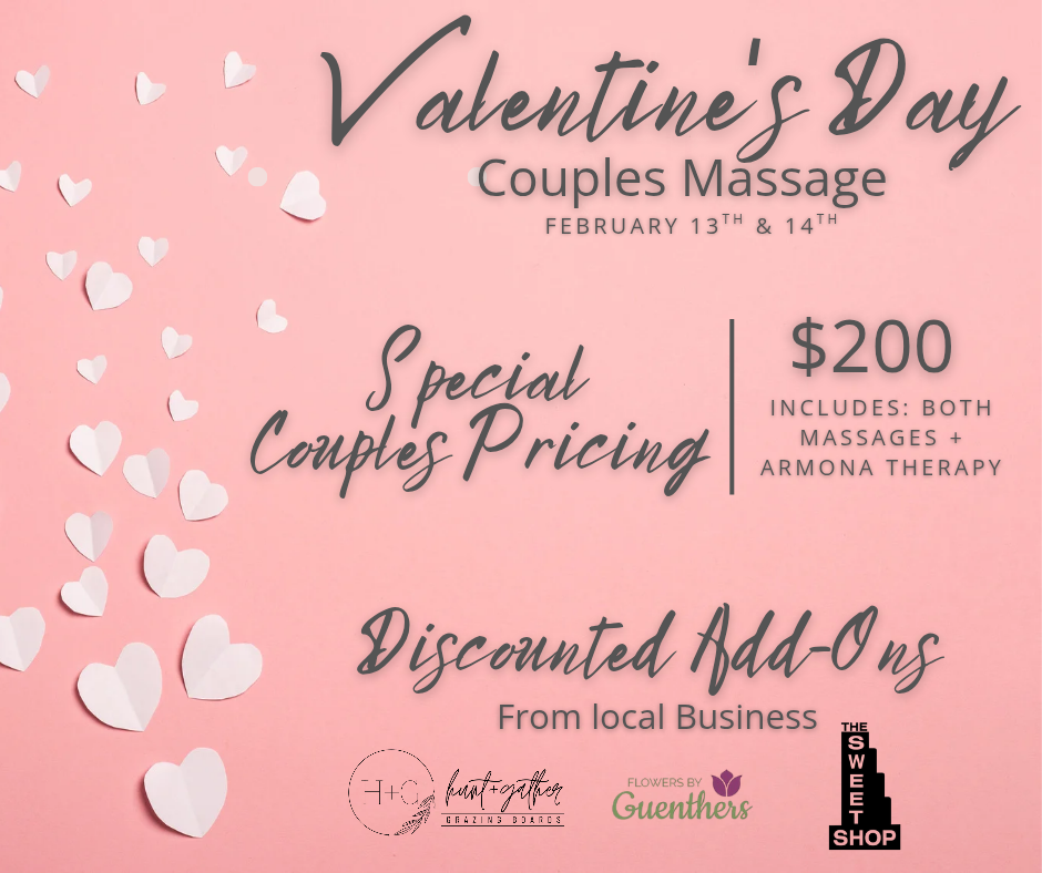 Valentine’s Day Couples Massage Special at River City Chiropractic