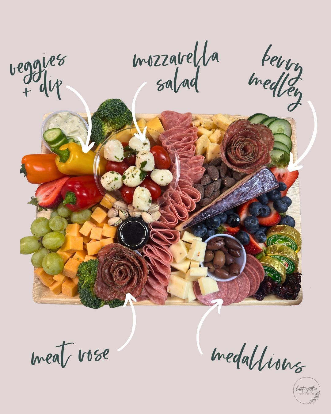 Loaded from edge to edge 💛

#HuntAndGatherGrazing #Charcuterie #SmallBusiness #DowntownLaCrosse