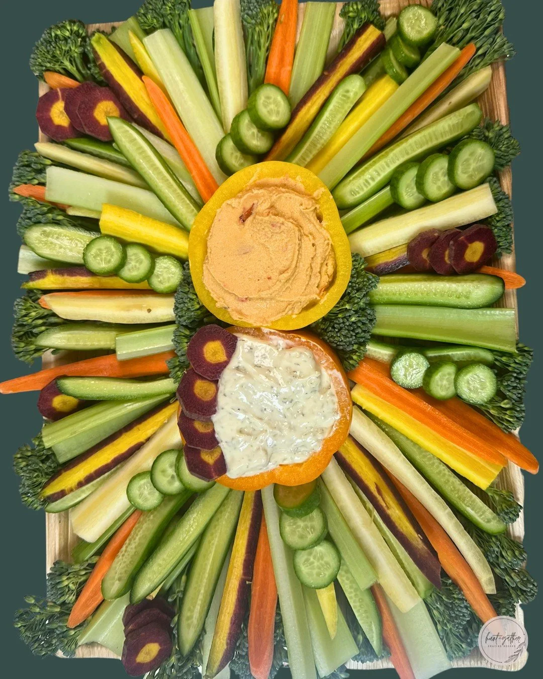 Feeling extra green today 🌈☘️🥦🥒

#HuntAndGatherGrazing #Charcuterie #Crudit&eacute;s #SmallBusiness #DowntownLaCrosse