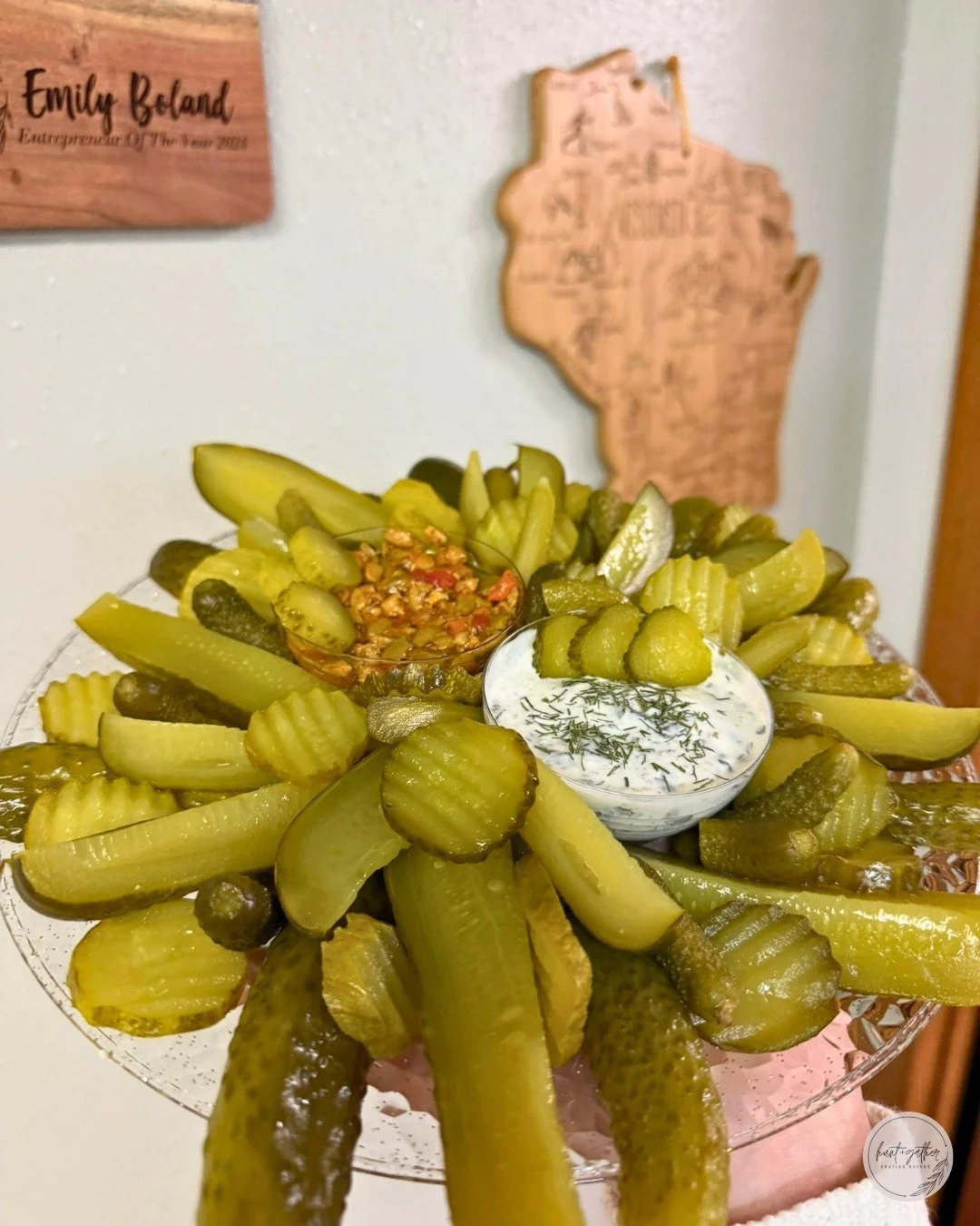 If loving pickles is wrong, we don't want to be right 🥒💚

#HuntAndGatherGrazing #Charcuterie #PicklePlatter #SmallBusiness #DowntownLaCrosse