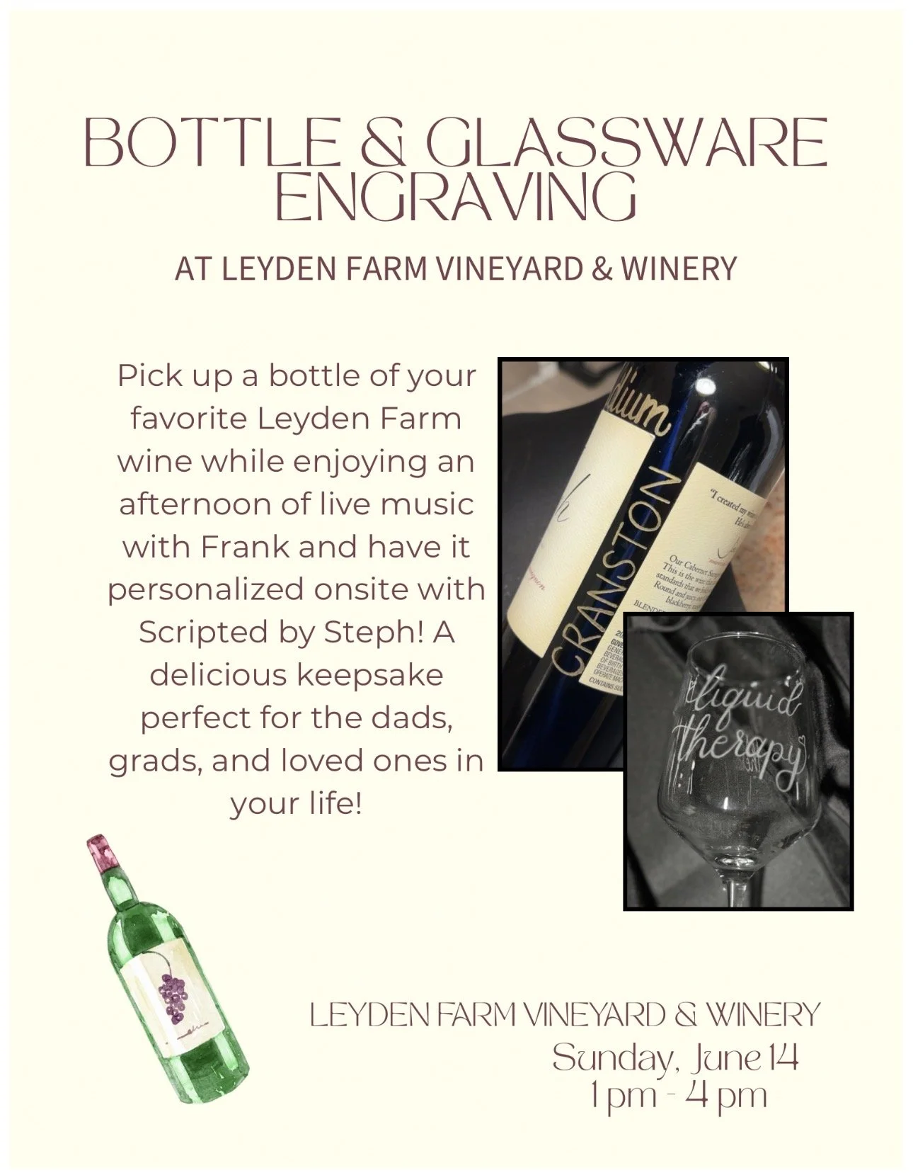 Bottle & Glassware Engraving!