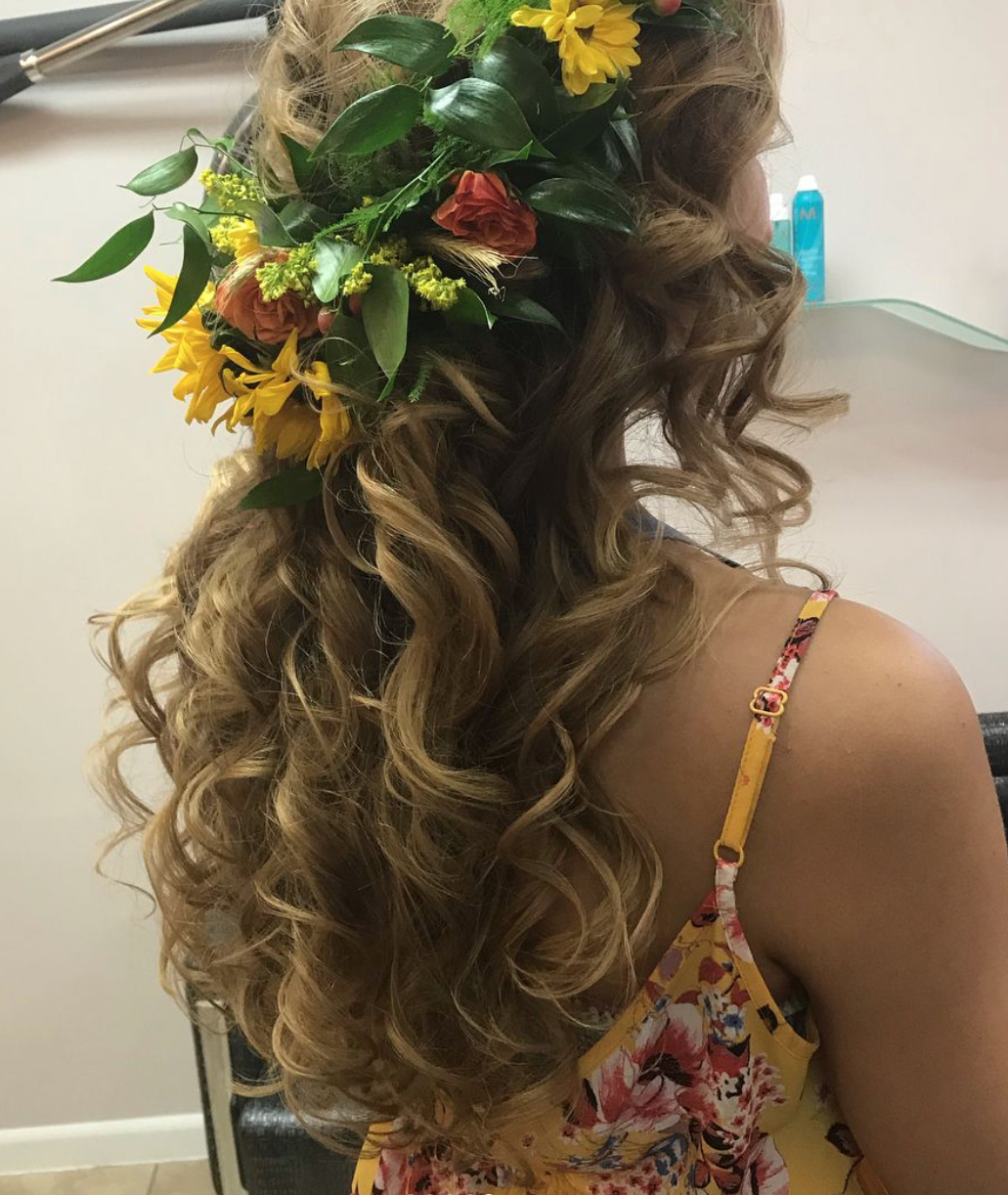 hair-style-updo-curled-flower-crown
