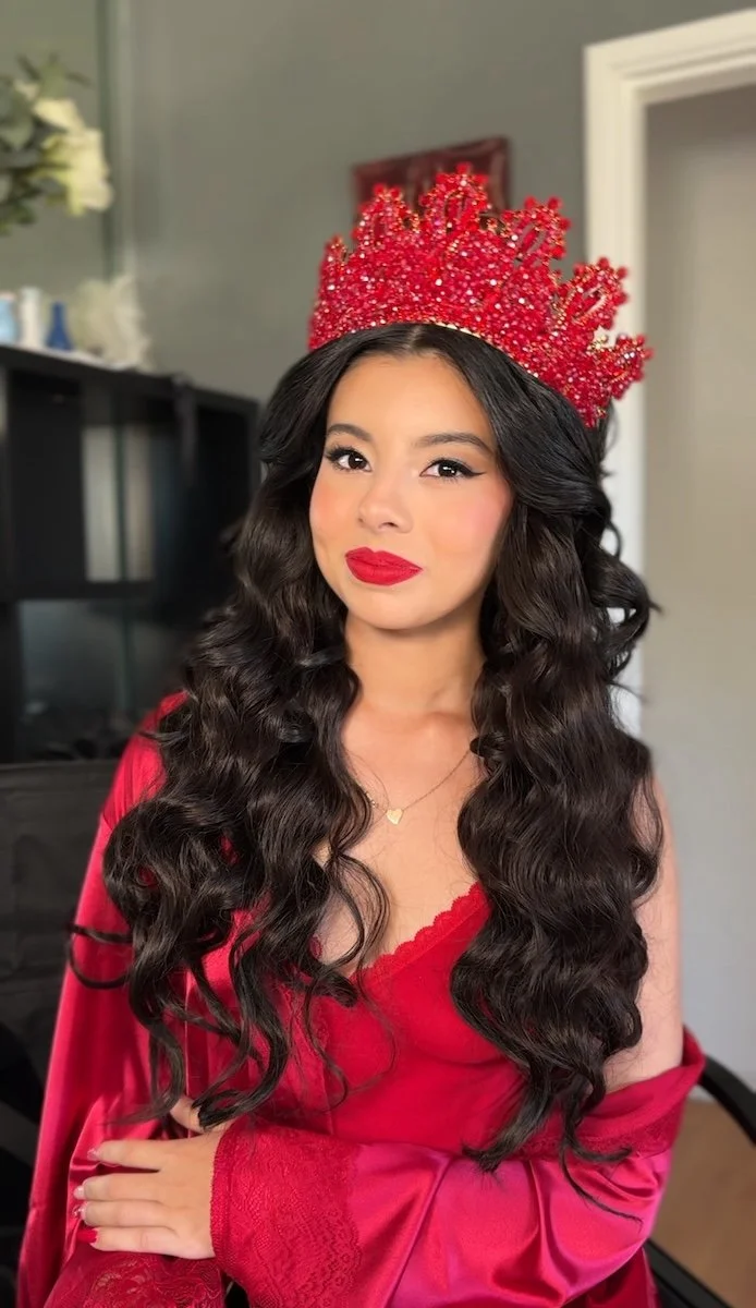Quinceañera Makeup and Hairstyling