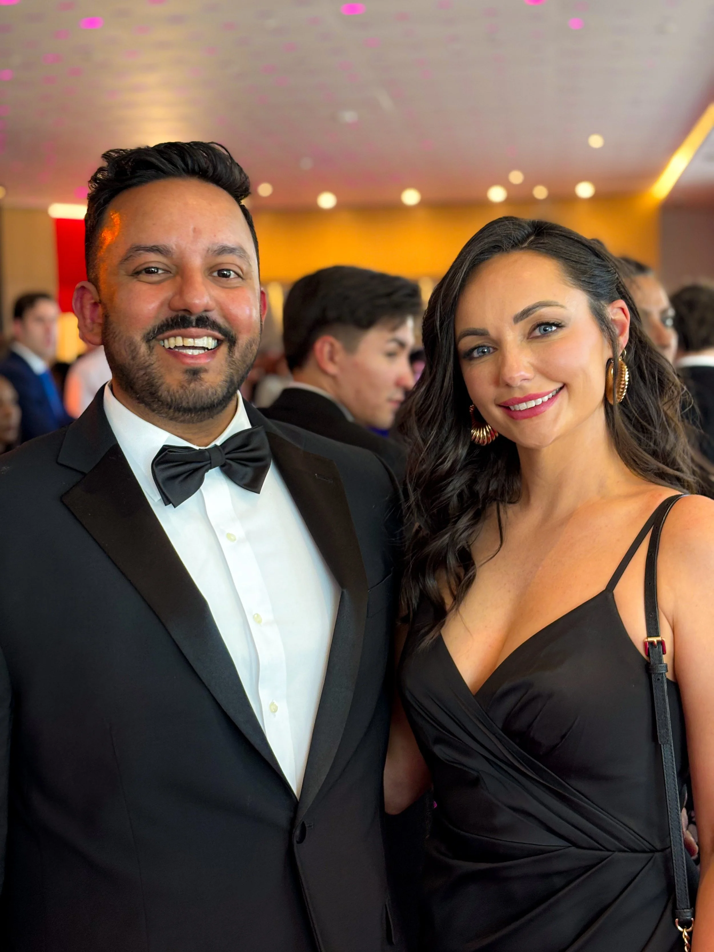 Couple red carpet ready for celebrating