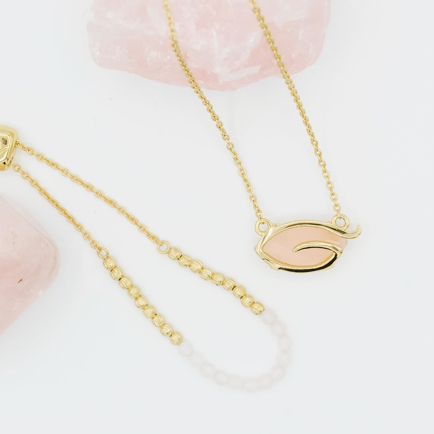 Elevate your gifting game with the timeless elegance of Kimberly James Jewelry&rsquo;s pink chalcedony and rose quartz jewelry! Beyond their stunning hues, these stones carry profound meanings that make them perfect gifts for any occasion.

Symbolizi