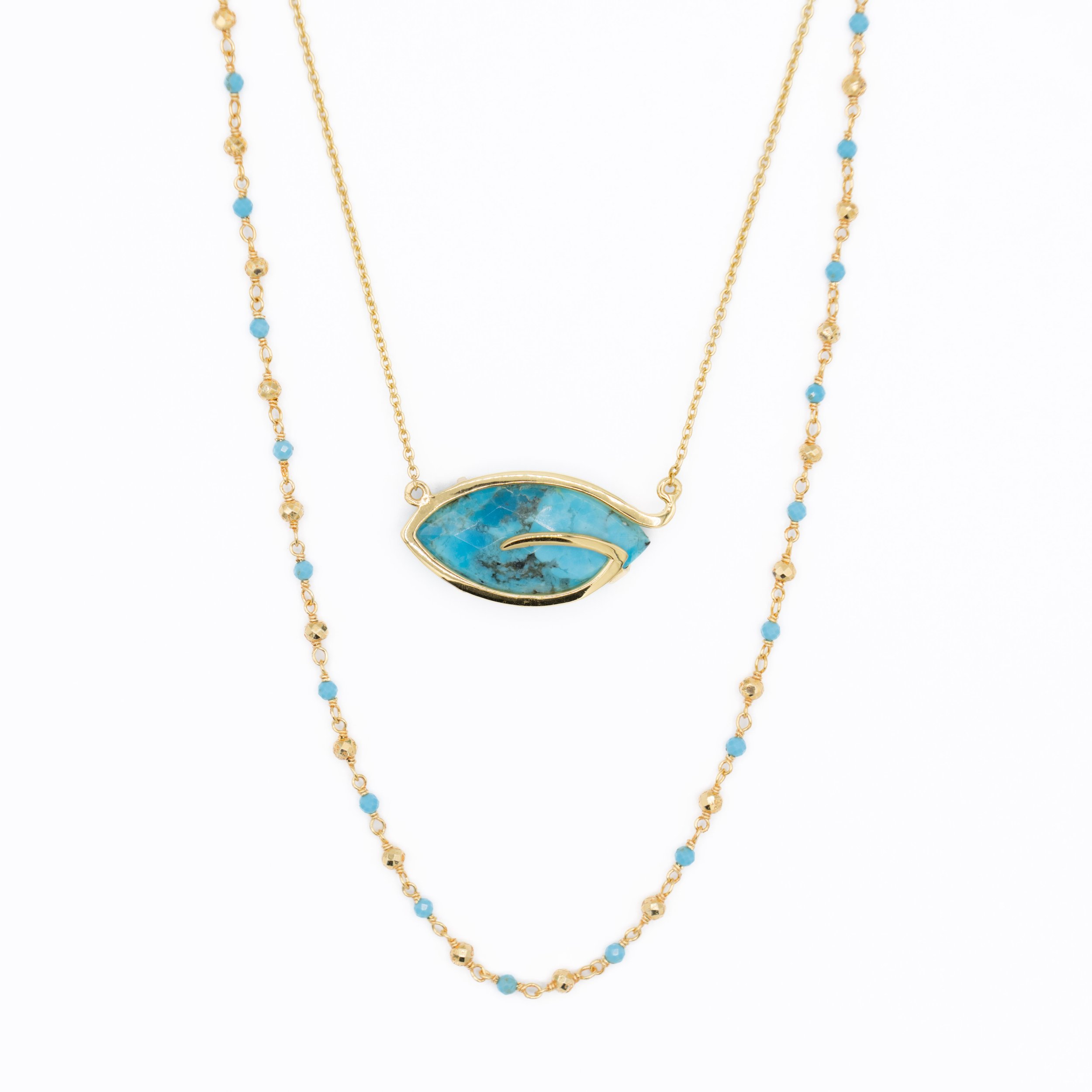 Take Flight Turquoise Large Turquoise Golden Pyrite Layer - 8720.jpg