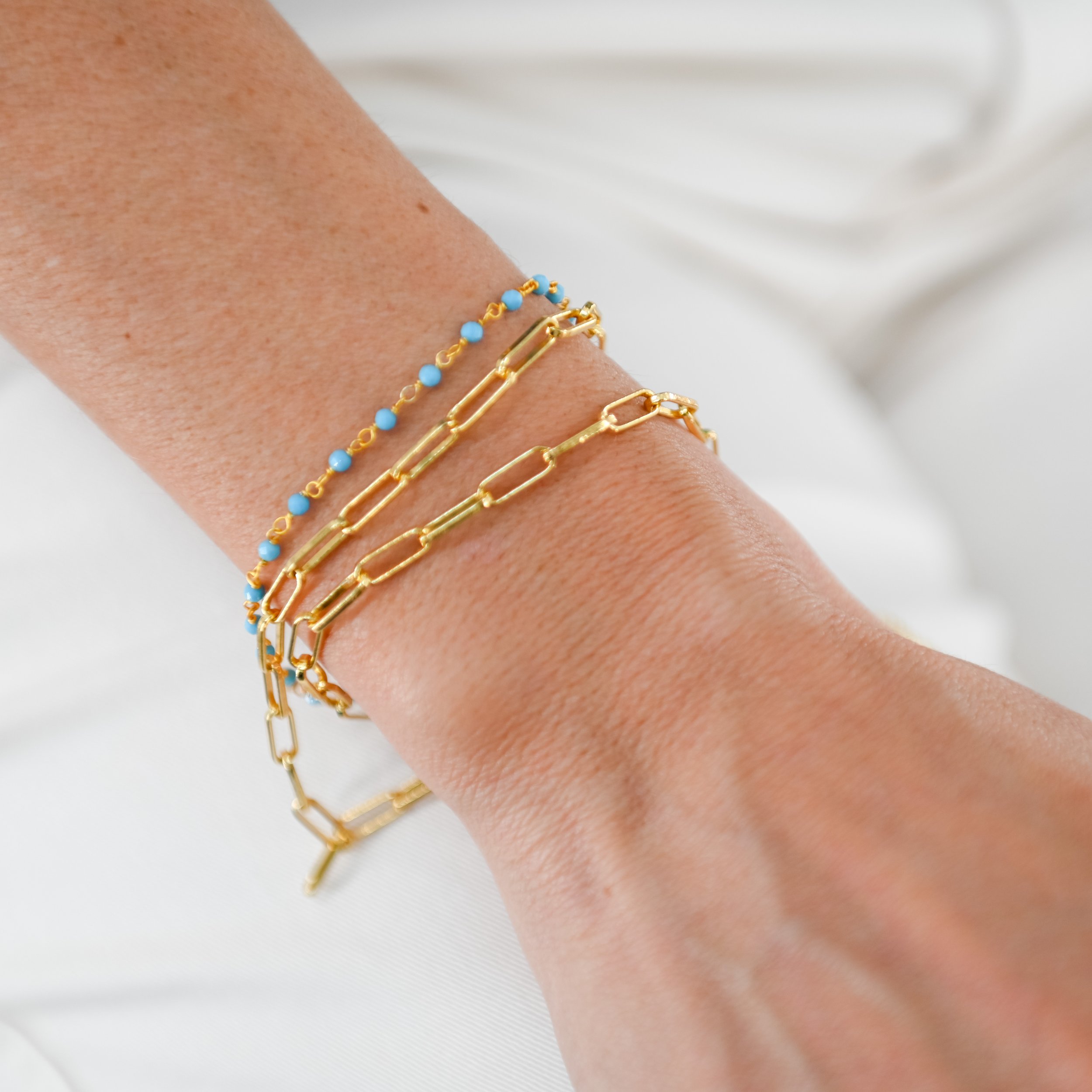 Kimberly James Paper Clip Stack Bracelet LS-4986.jpg