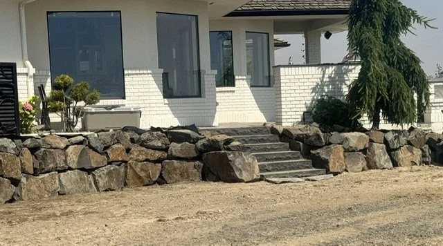 Inland Rockworks installs rock retaining walls for personal homes and businesses throughout Spokane, Tri-Cities and the Pacific Northwest - including North Idaho