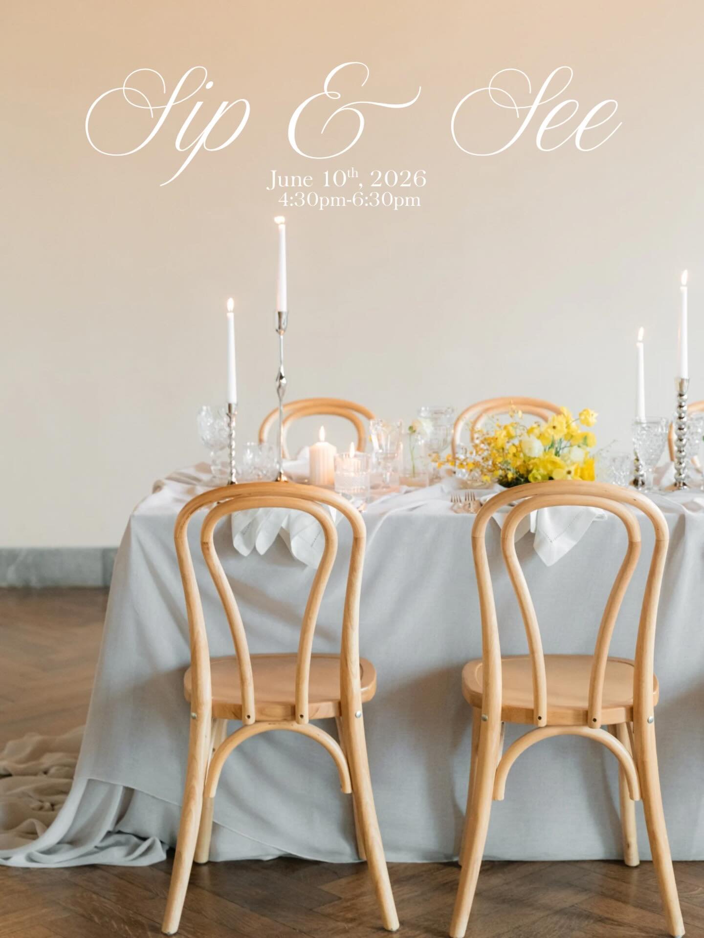You&rsquo;re engaged! Now what? ✨

Join us for our next monthly open house created for newly engaged couples to explore our spaces, connect with our team, and begin envisioning the celebration ahead.

Sparkling pours as you explore 🥂

Rsvp is encour