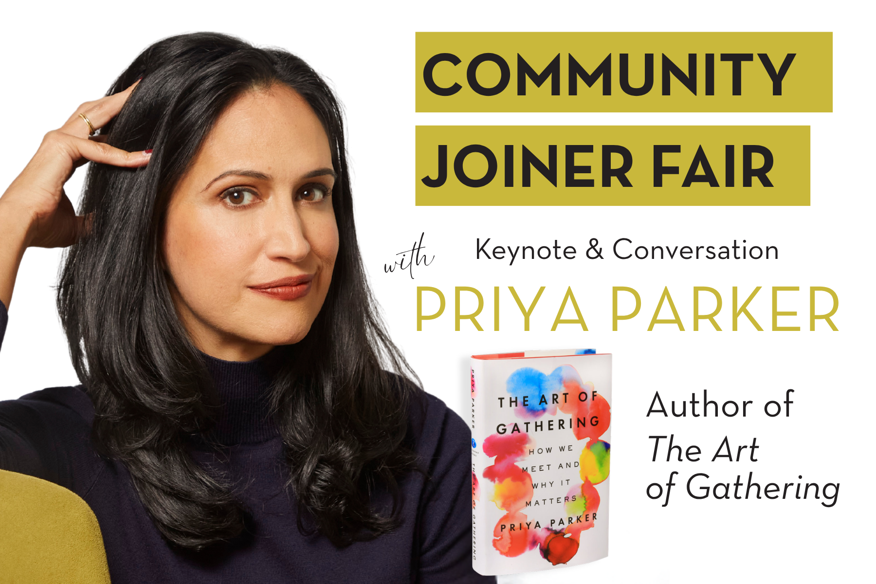 Community Joiner Fair - In Conversation with Priya Parker