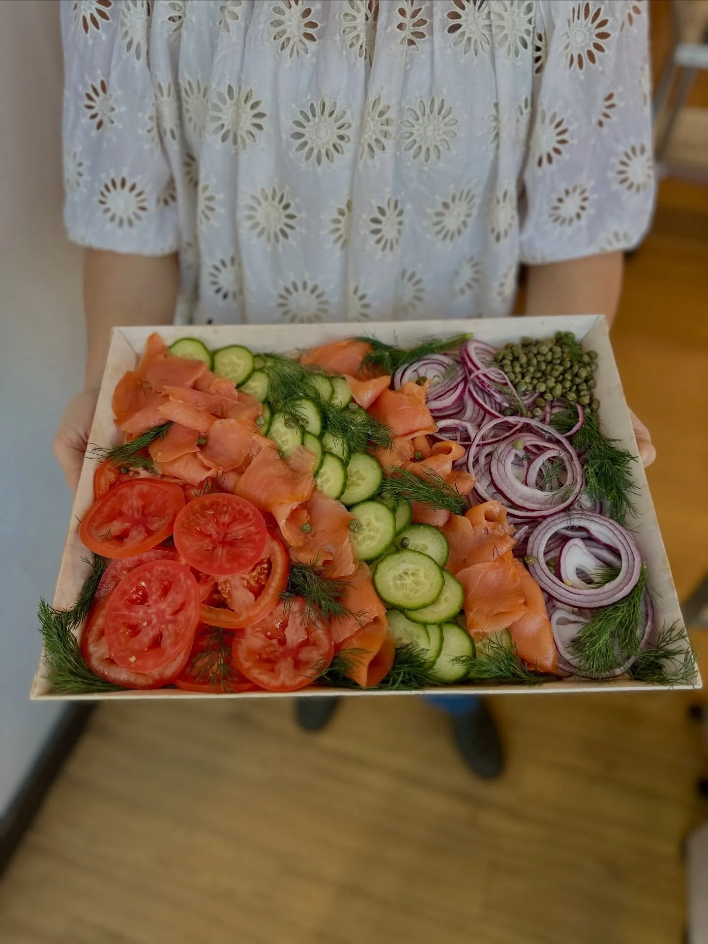 For our pop-up @pastureandplenty on Sunday, April 5th we are offering a few different large format catering options. These two boards are the stars of the show. First, smoked salmon, cucumbers, tomatoes, red onion, capers and dill. Second, @cedarroad