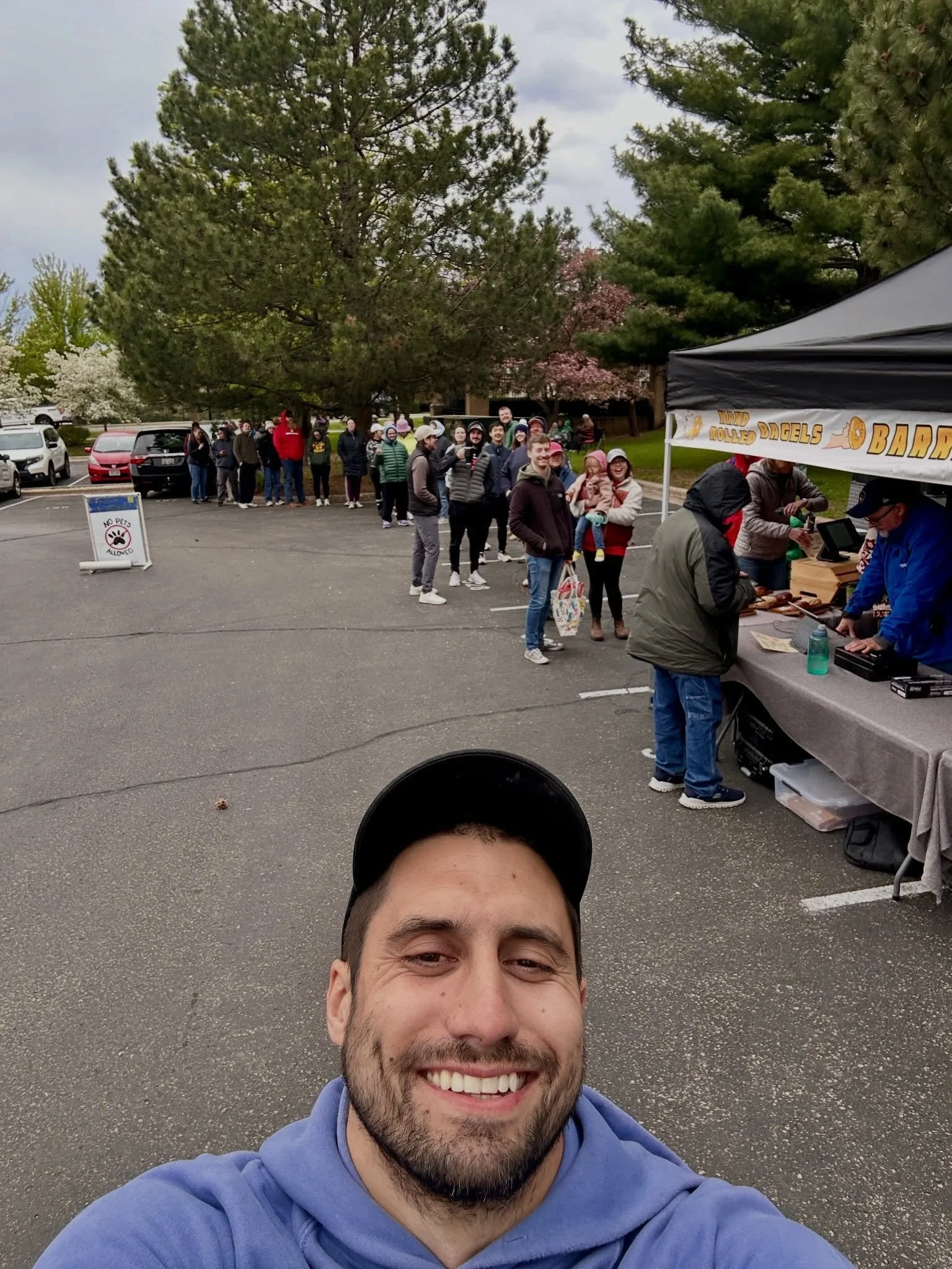 We did our first outdoor market for the season. And we didn&rsquo;t get mad at each other. And the bagels were great. And it feels good to be back. Thanks for your support.