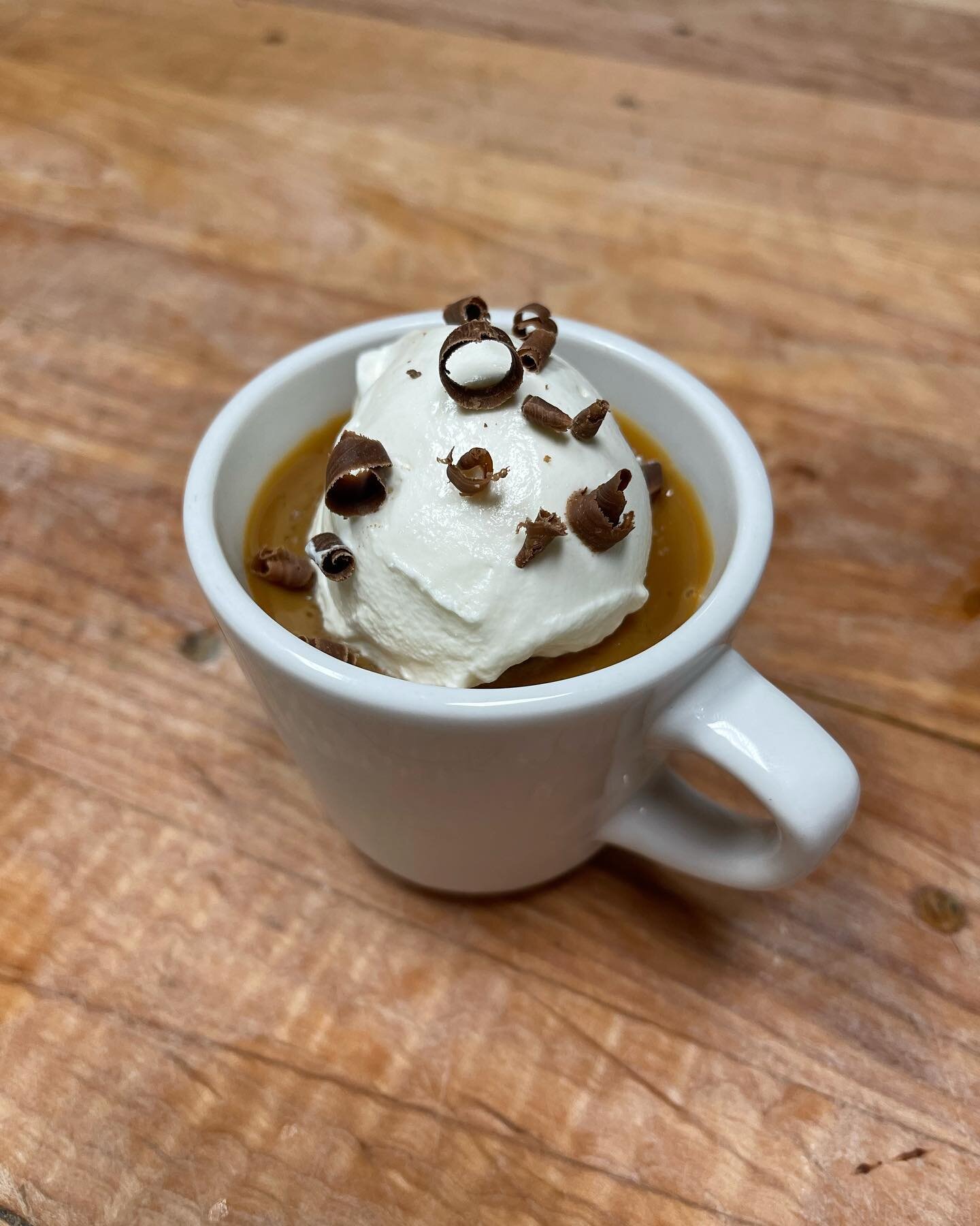 Treat your self to a chocolate pot de creme. 

Our incredible pastry chef has perfected this recipe, you don&rsquo;t want to miss this! Topped with homemade caramel, sea salt, fresh whipped cream and chocolate shavings.