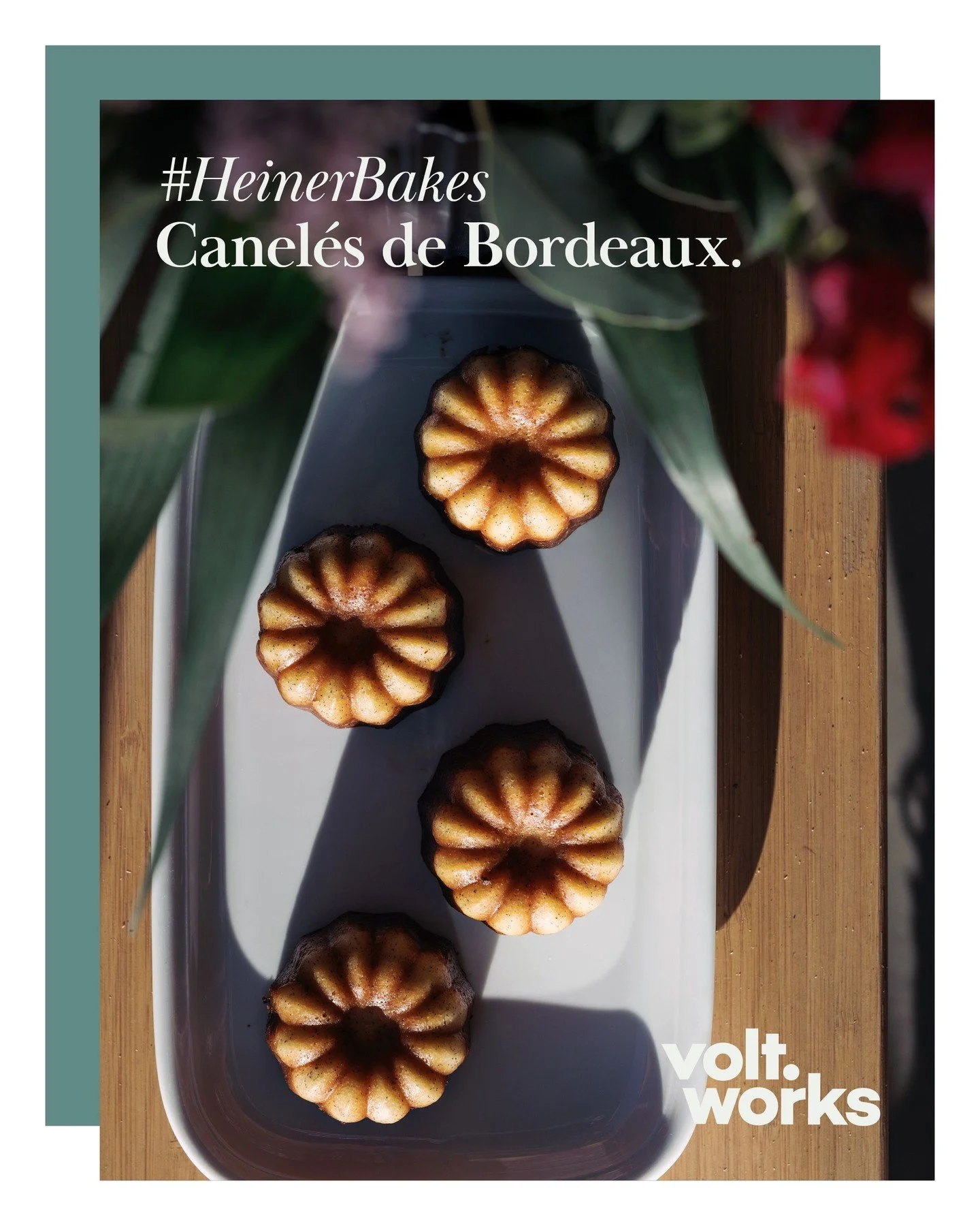 Golden, caramelised, and a hint of rum: today&rsquo;s bake is Canel&eacute;s de Bordeaux. Like the best ideas they've been crafted with care, baked with precision, and now shared with good company. Merci, Heiner!

#HeinerBakes #coworkingm&uuml;nster 
