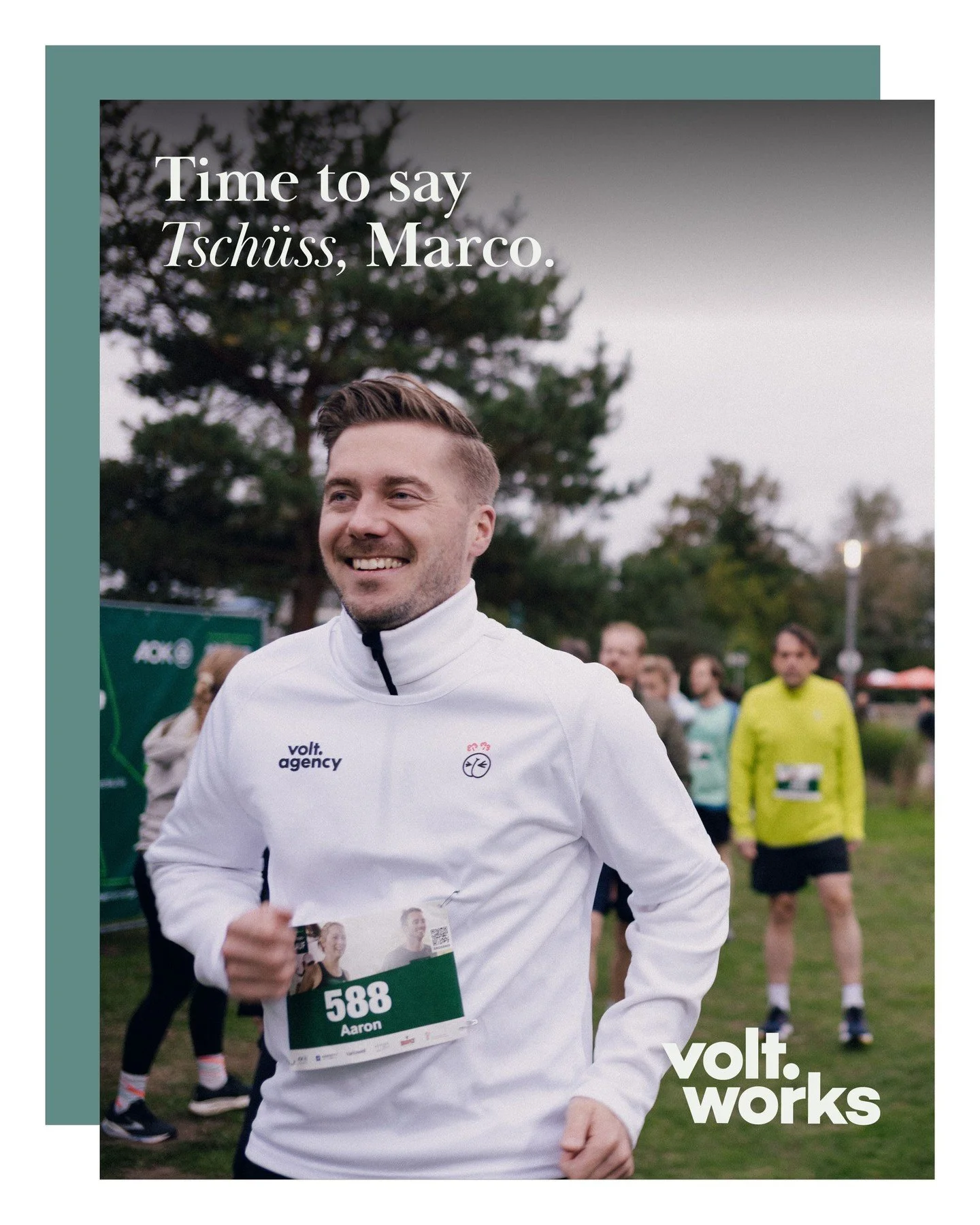 Time to say goodbye, Marco. You've been with us since day one. That's over two years of shared coffee, ideas, laughs, and lunches. volt.works won't be the same without you.

Thanks for being part of our journey and letting us be part of yours. 