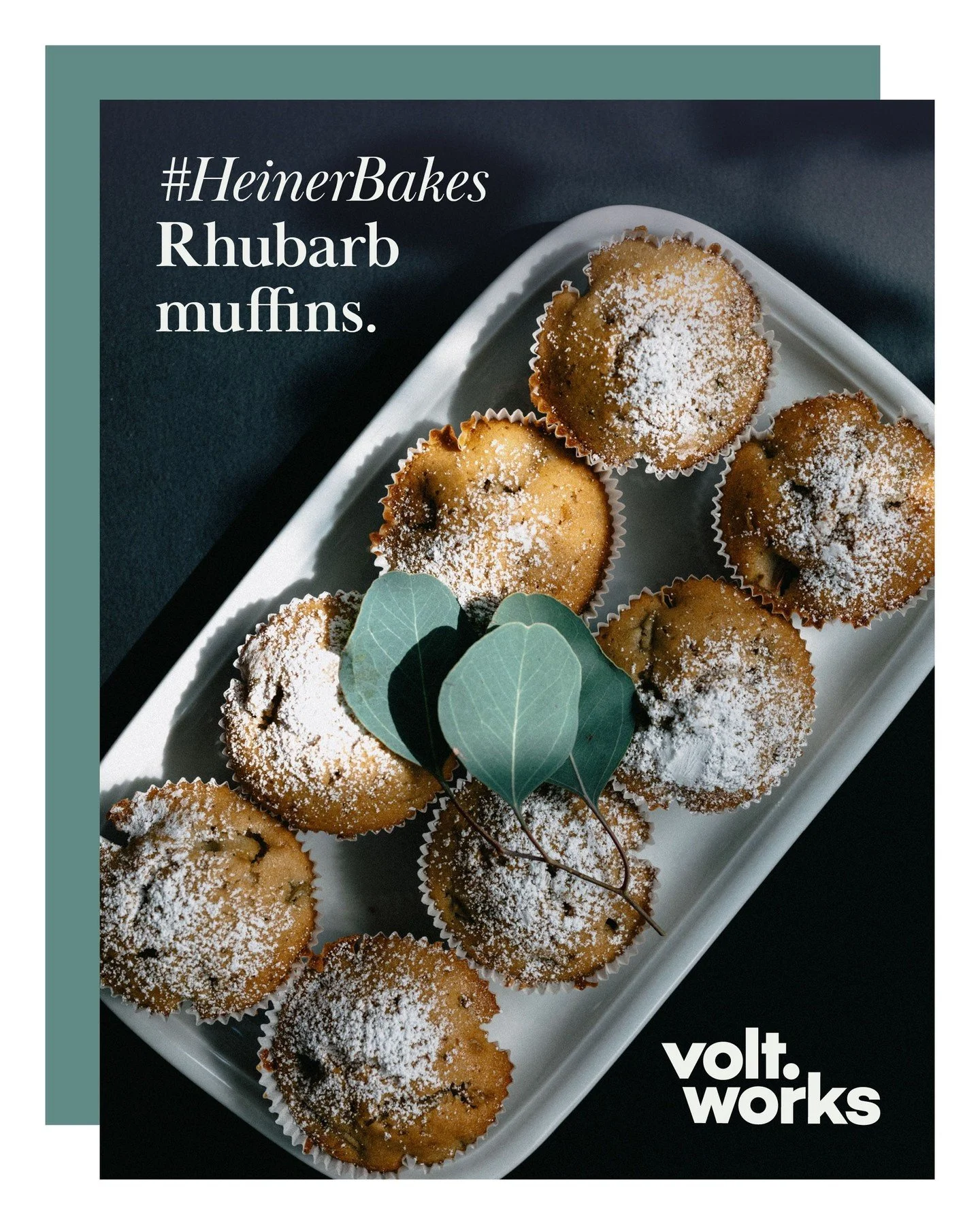 This week’s desk companion: rhubarb muffins fresh from Heiner’s kitchen.
Soft, fruity, slightly tart, and somehow always disappearing before the afternoon coffee break.

#HeinerBakes #voltworkscommunity #coworkingmünster #voltworks
