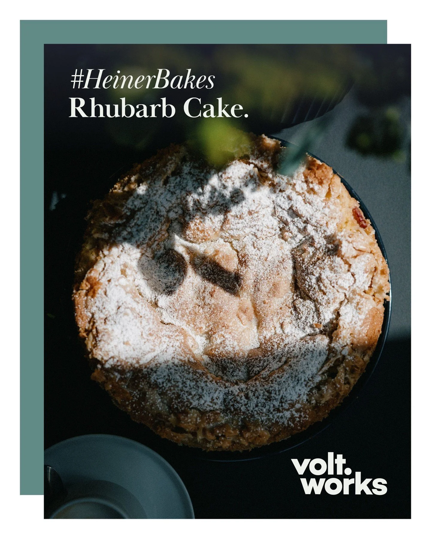 Sweet meets sharp. Today’s Heiner bake is rhubarb cake. The perfect balance of comfort and character, much like the best coworking conversations.

#HeinerBakes #coworkingmünster #voltworks