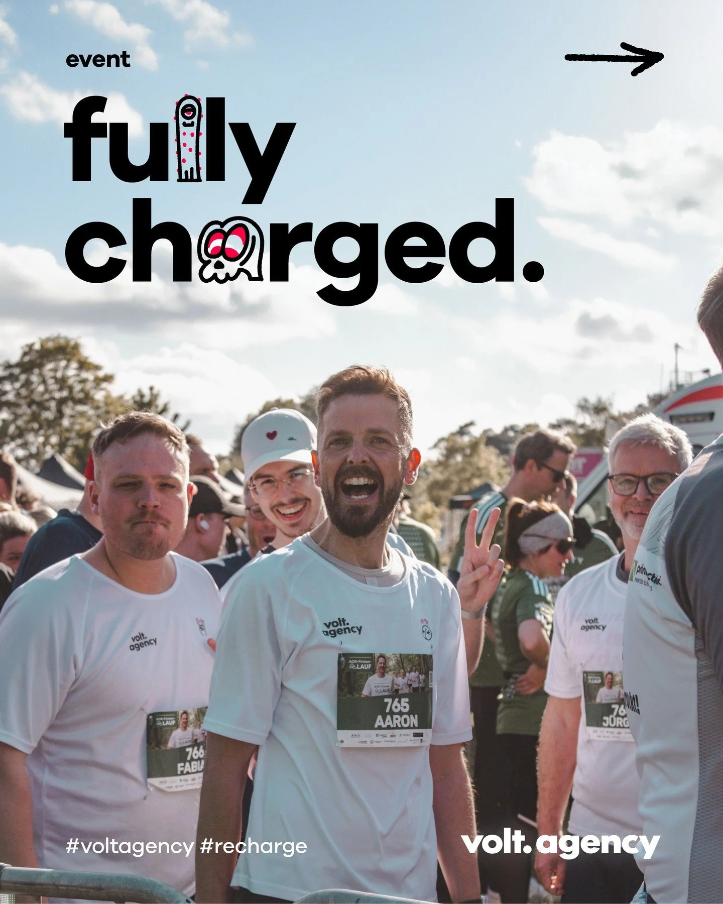 We took our Volt energy out of the office and into the @aokfirmenlaufmuenster. Great weather, high spirits, and the first Freibad fries of the year to top it all off!

#VoltAgency #AgencyLife #CreativeAgency #Muenster #M&uuml;nster #CompanyRun #TeamS