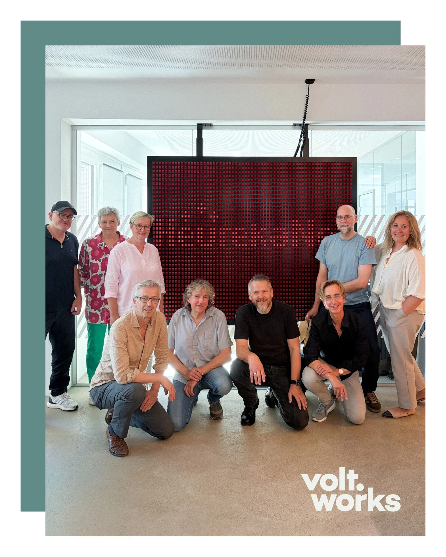 A warm welcome to HeurekaNet e. V.
It was a pleasure hosting your team at volt.works for the first time.

Thank you for choosing our meeting space for your session in M&uuml;nster. We hope the day was filled with productive discussions, new ideas, an