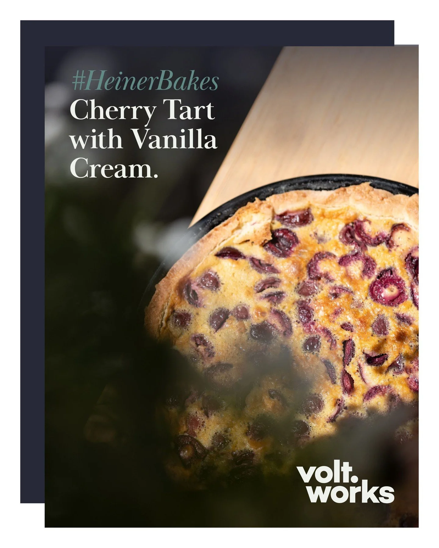 Today&rsquo;s #HeinerBakes creation: a cherry tart with silky vanilla cream. Fresh, homemade, and just the thing to tempt everyone away from their desks for a well-earned break.

#HeinerBakes #coworkingm&uuml;nster #voltworks #voltcommunity
