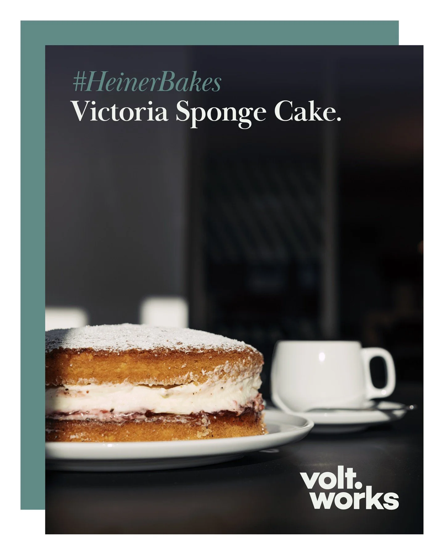 A little taste of Britain landed in our kitchen today.

Heiner treated us to a homemade Victoria Sponge Cake, a timeless classic that's just as good at bringing people together as volt.works is.

Now the only question is: jam first, or cream first?

